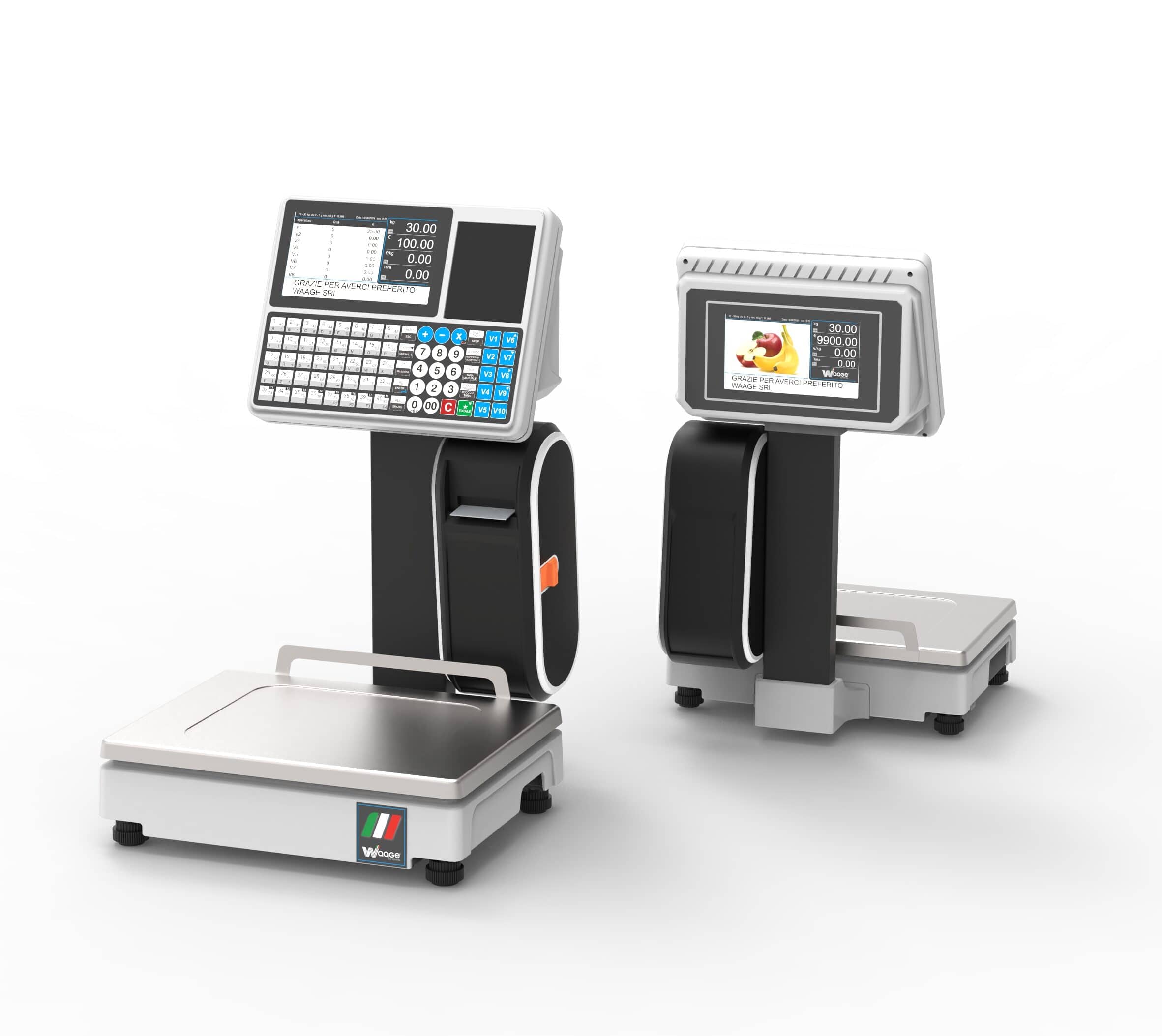 Cântar comercial multimedia cu ecran tactil 7 inch Waage INFINITY, Italia — 3
