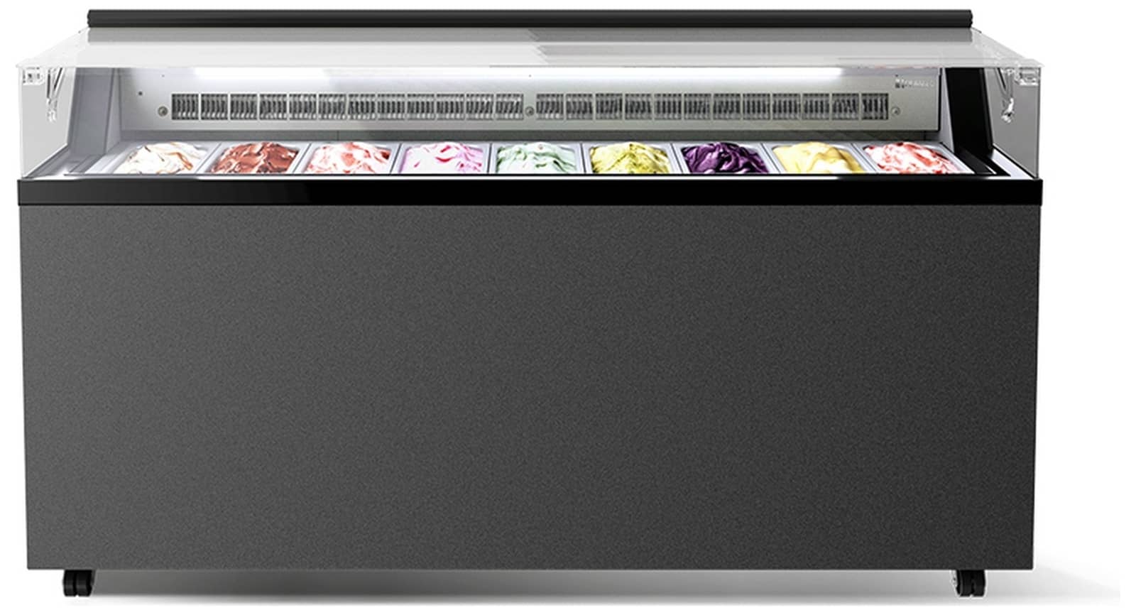 Vitrină frigorifică verticală pentru patiserie și înghețată Mondial Framec seria FLAT GLITTER, Italia — 3