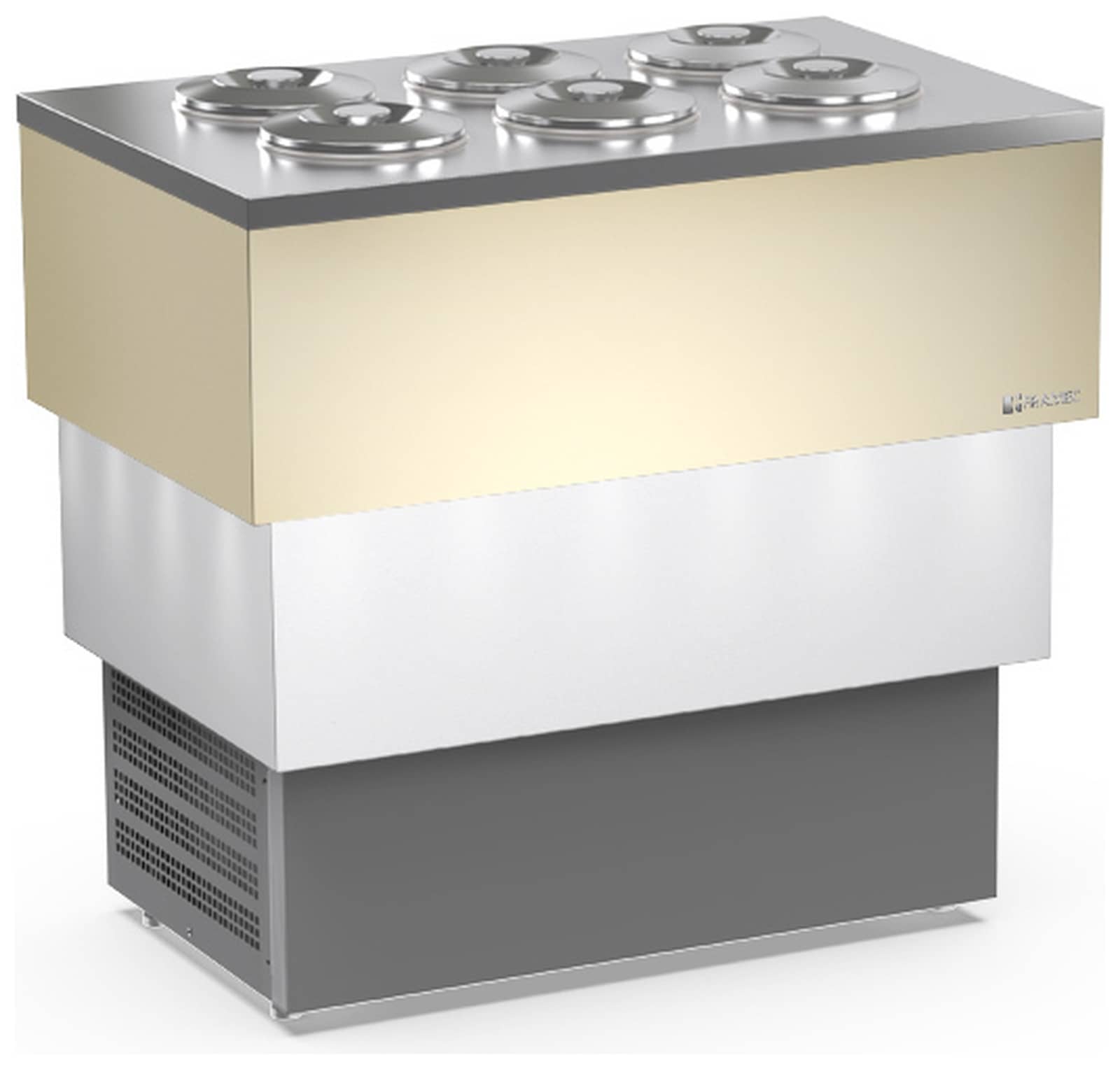 Vitrină frigorifică profesională pentru înghețată Mondial Framec seria CARRARA CREAM (-20°C -5°C), Italia — 2