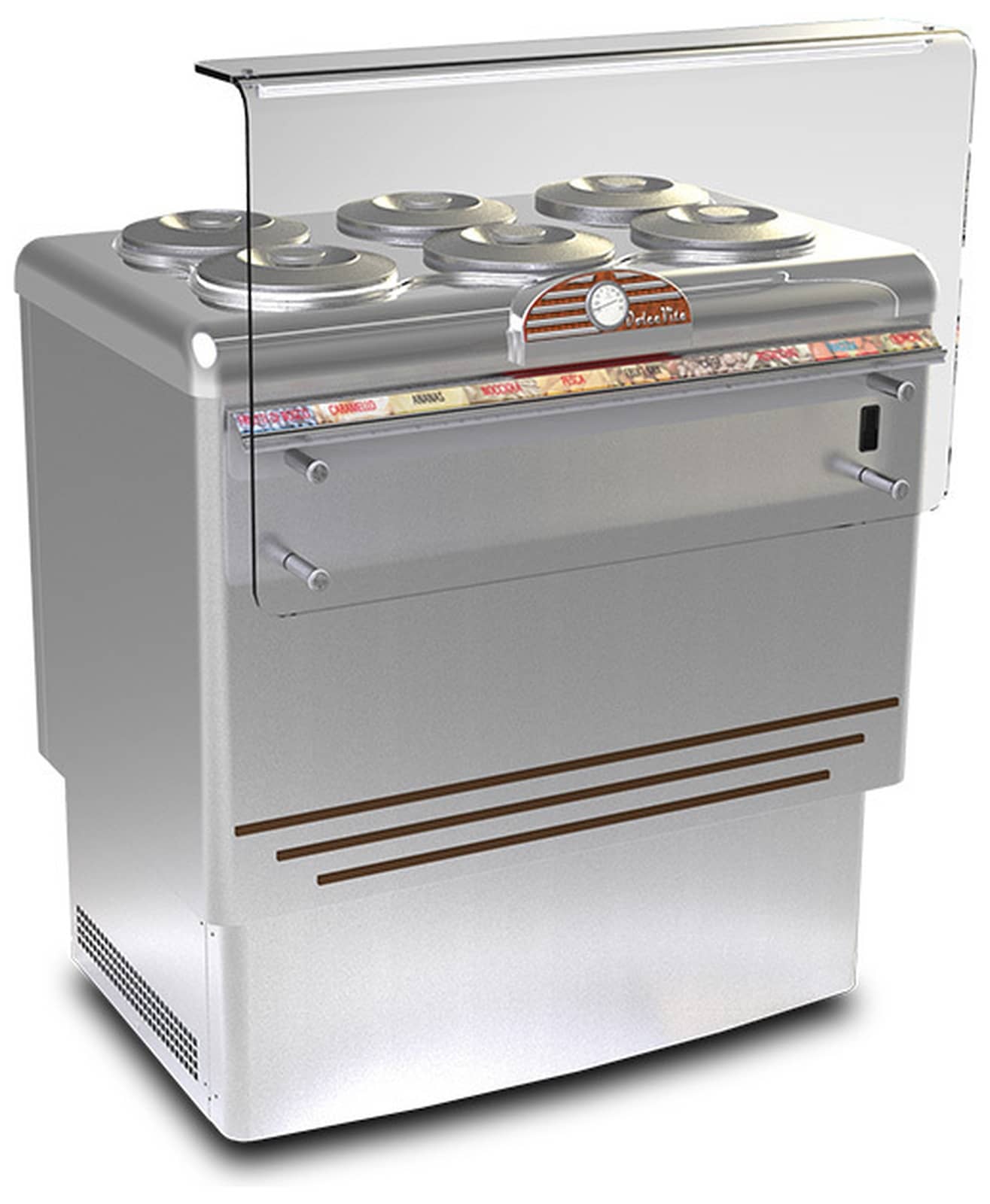 Vitrină frigorifică profesională pentru înghețată Mondial Framec seria DOLCE VITA LUXE (-20°C -5°C), Italia — 2