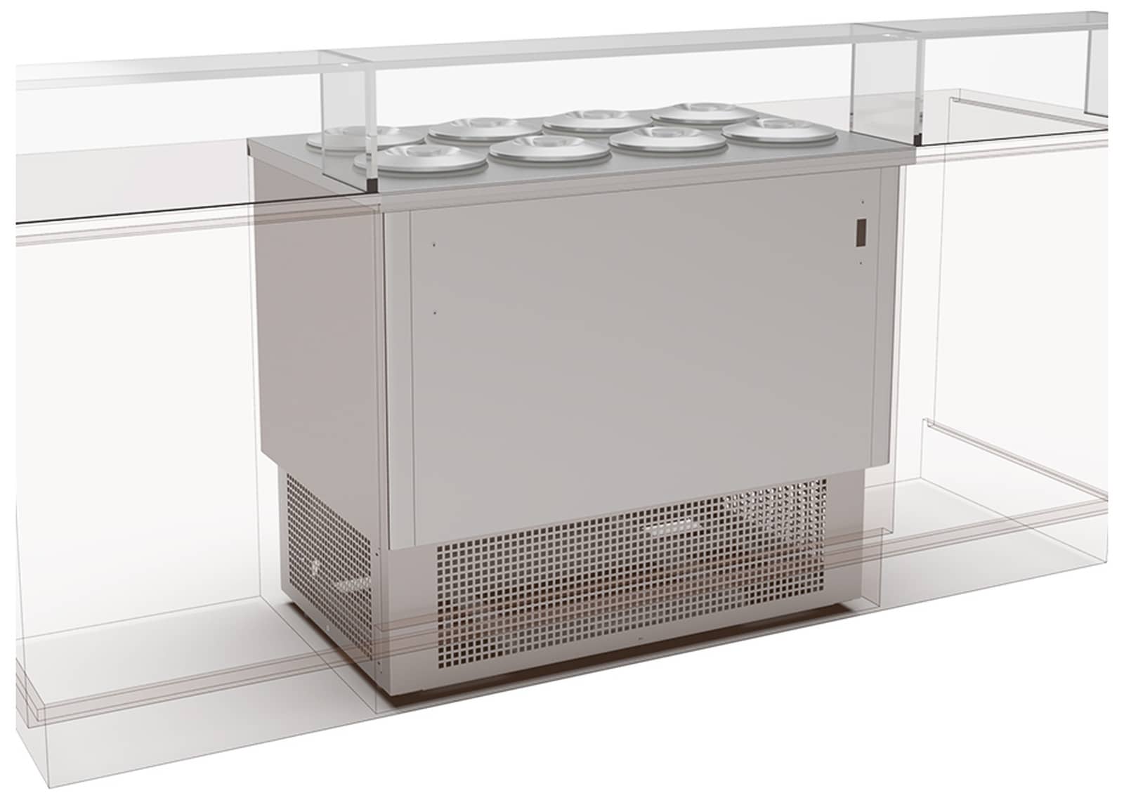 Vitrină frigorifică profesională pentru înghețată Mondial Framec seria DOLCE VITA IN (-20°C -5°C), Italia — 2