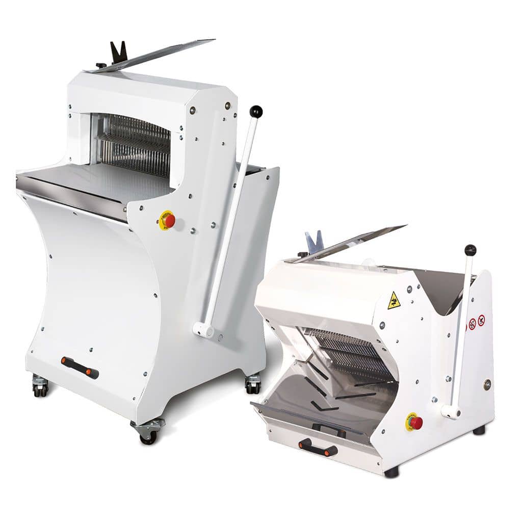Mașină de feliat pâine de banc Macpan MINI 400 (lățime 400mm) | 0.55 kW — 2