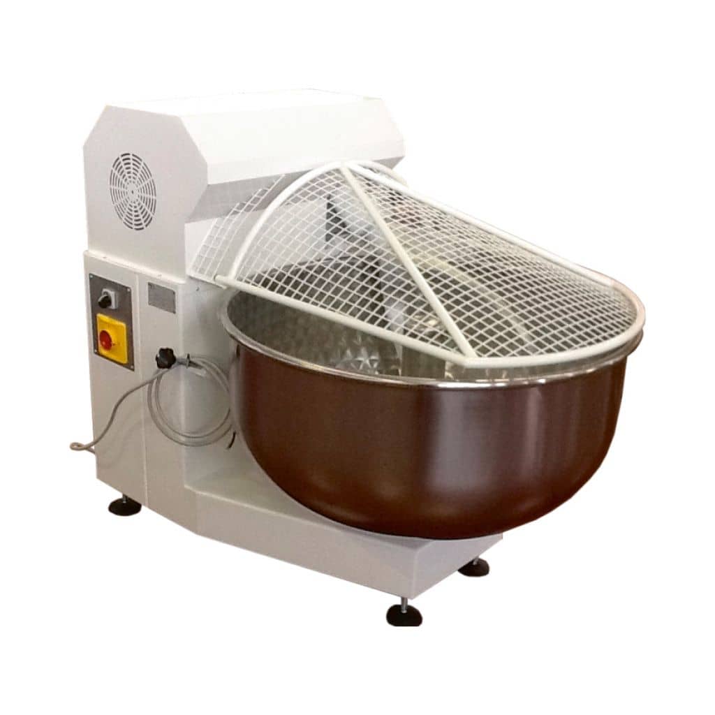 Malaxor profesional aluat cu spirală și cuvă fixă Macpan seria MX & MSP (5 - 300 kg) | 0.37 kW până la 10.3 kW, 400V — 2