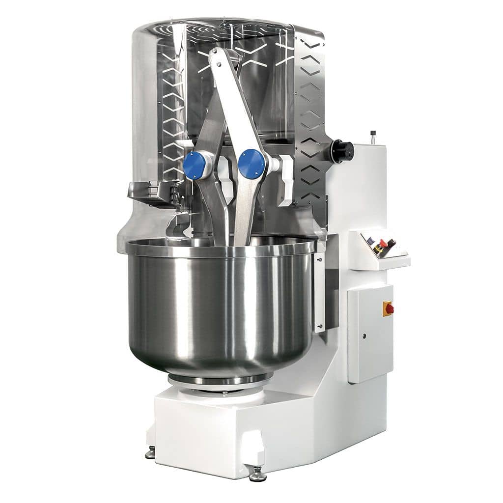 Malaxor profesional aluat cu spirală și cuvă fixă Macpan seria MX & MSP (5 - 300 kg) | 0.37 kW până la 10.3 kW, 400V — 3
