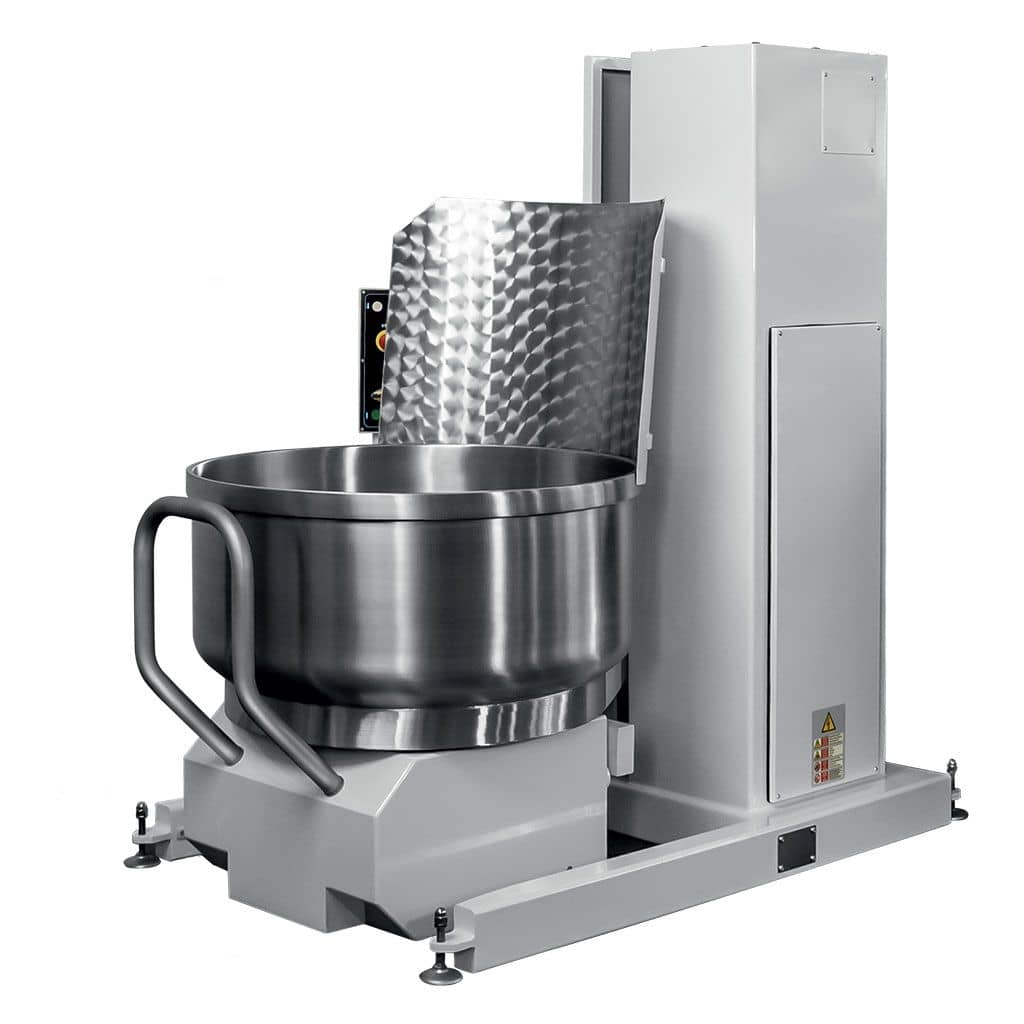 Elevator basculator hidraulic cuve pe masă Macpan RCEB 200 (cuve 200 kg) | Inox AISI 304 — 4