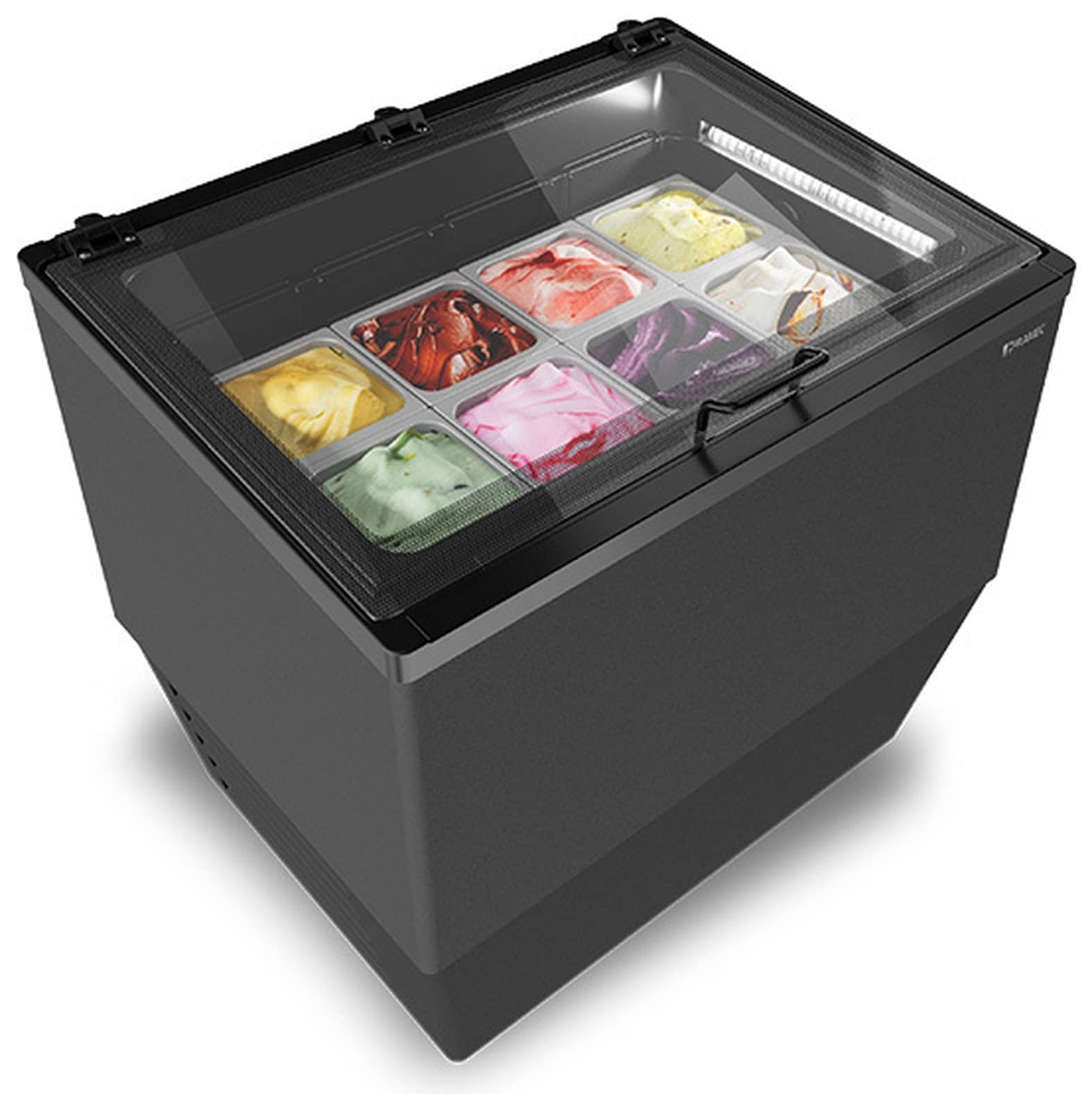 Vitrină frigorifică profesională pentru înghețată Mondial Framec seria CREAMY (-25°C -5°C), Italia — 2