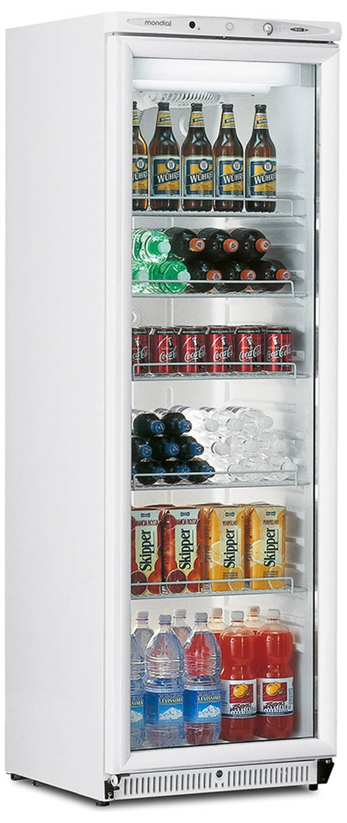 Vitrină frigorifică verticală pentru băuturi și răcoritoare Mondial Framec seria BEV (+0°C +7°C), Italia — 2