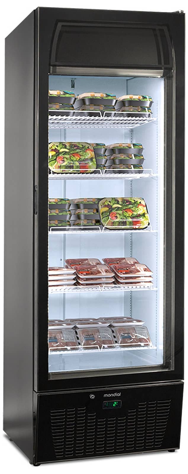 Ladă frigorifică comercială orizontală Mondial Framec seria EXPO PT (+2°C +8°C), Italia — 2