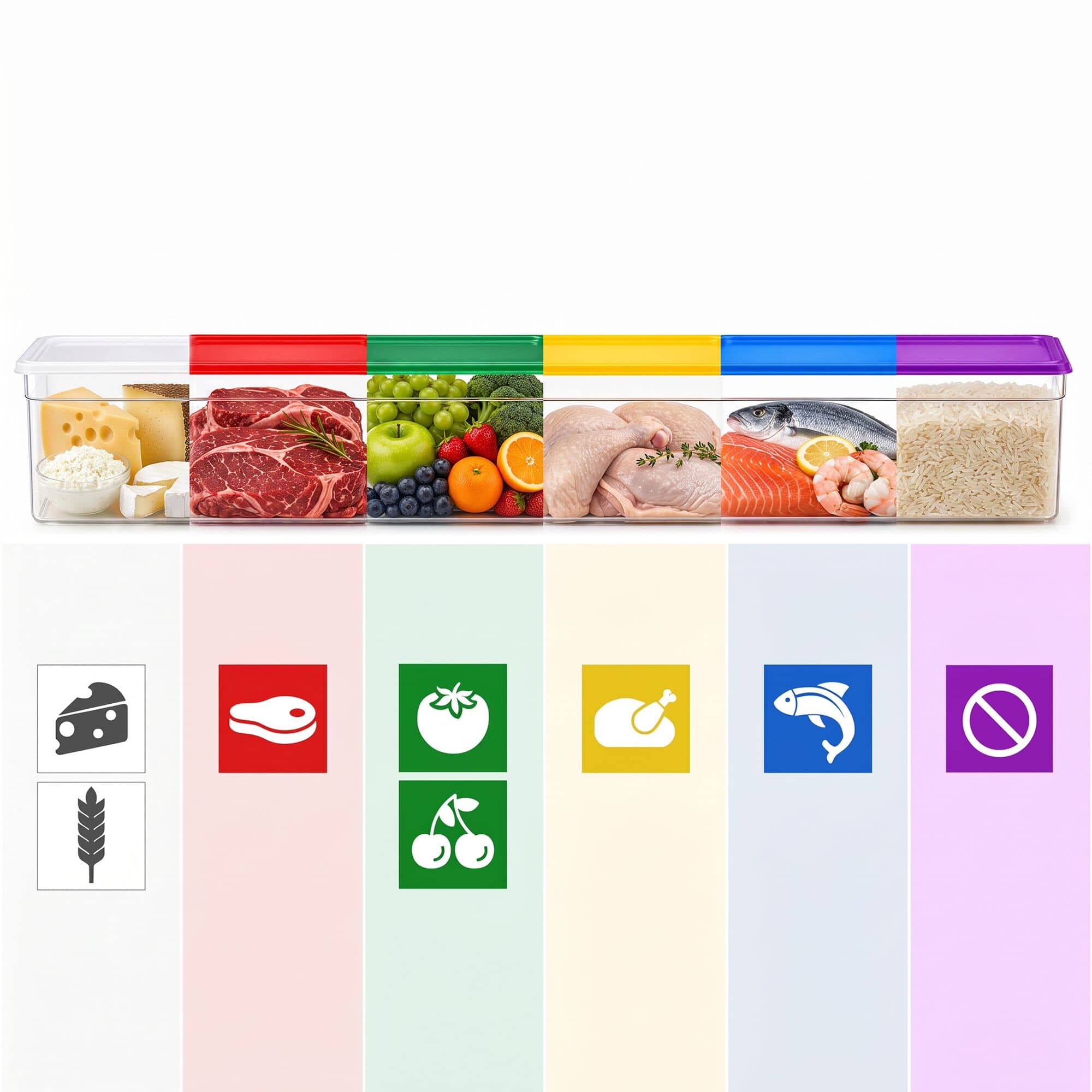 (6 bucăți) CAMBRO | SafeTrak - Capac din polipropilenă GN 1/1 - Galben — 5
