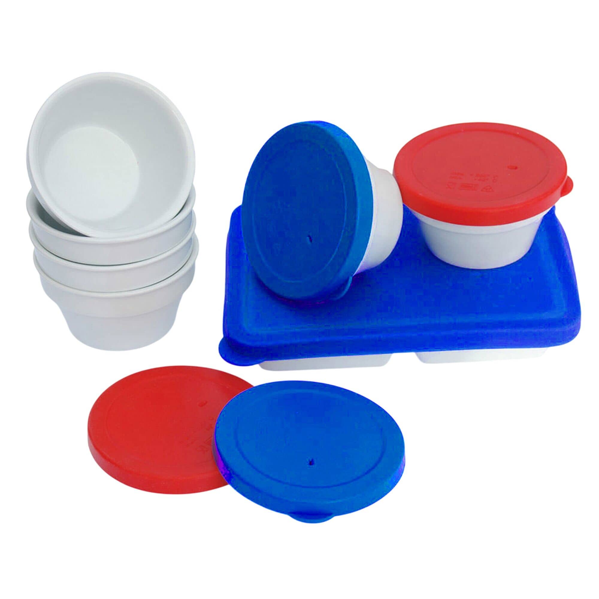 (40 bucăți) THERMO FUTURE BOX | Capac din silicon pentru tăvi dreptunghiulare - Rectangular - Albastru — 4