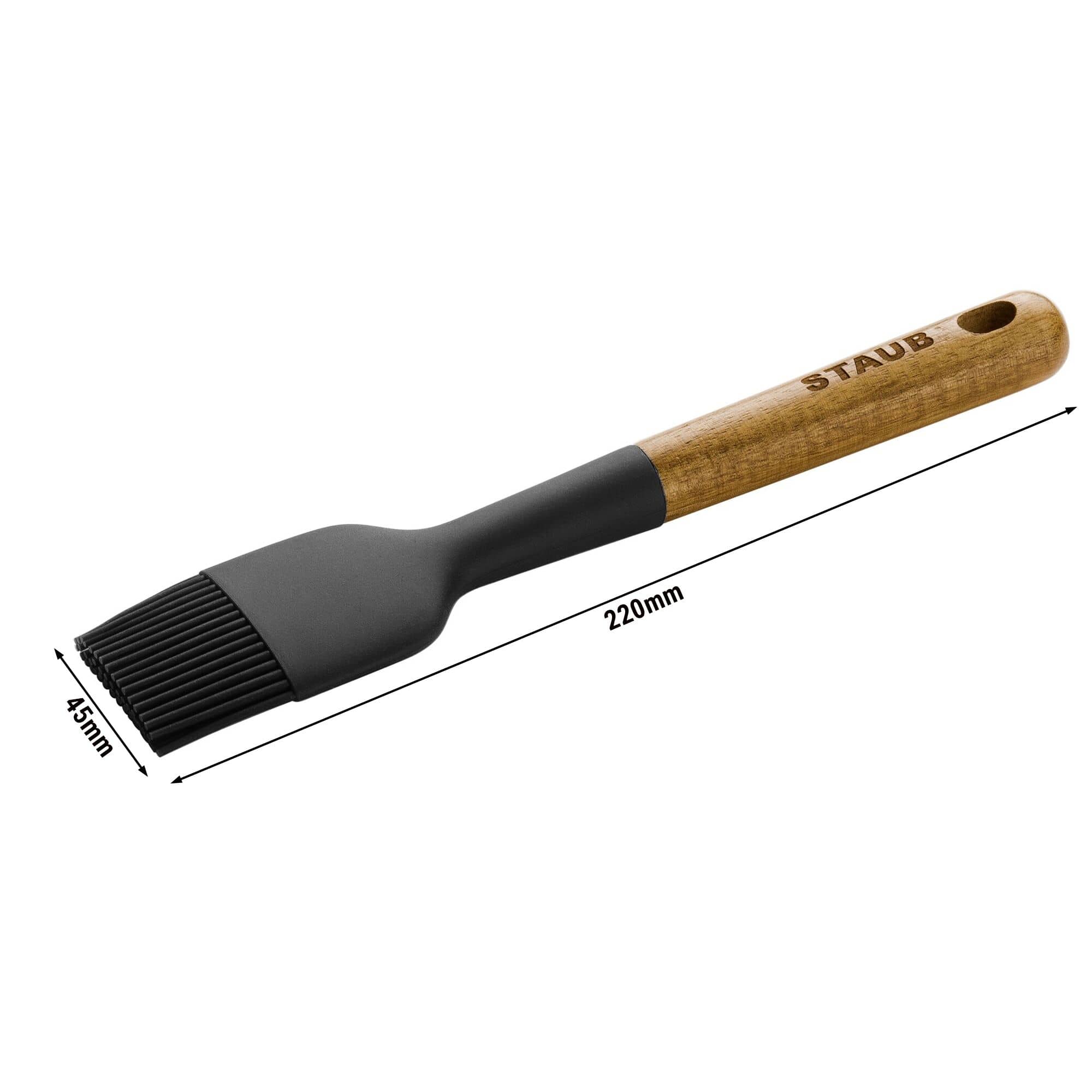 STAUB | Pensulă de copt - 220 mm - silicon/lemn - negru — 3