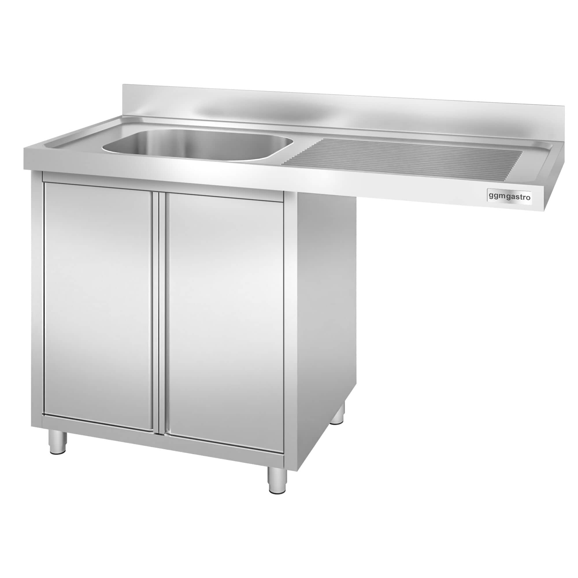 Chiuvetă tip dulap pentru mașină de spălat vase PREMIUM - 1400x700 mm - cu 1 cuvă stânga — 6