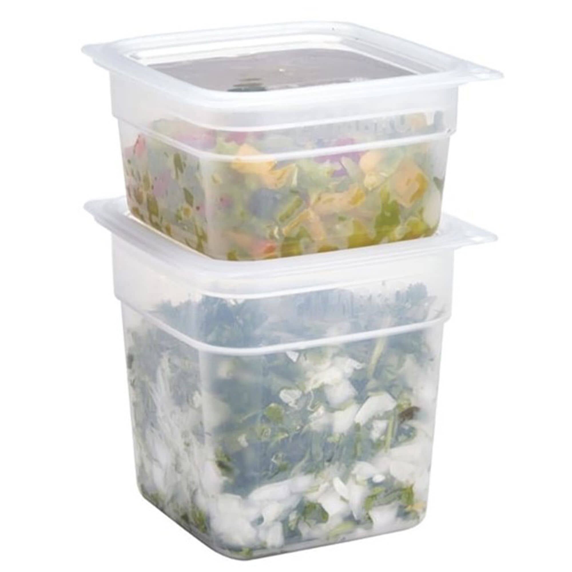 CAMBRO | CAMSQUARES® - Set de recipiente FreshPro - 8 bucăți - 2x 0.95 litri & 2x 0.47 litri - Transparent — 3