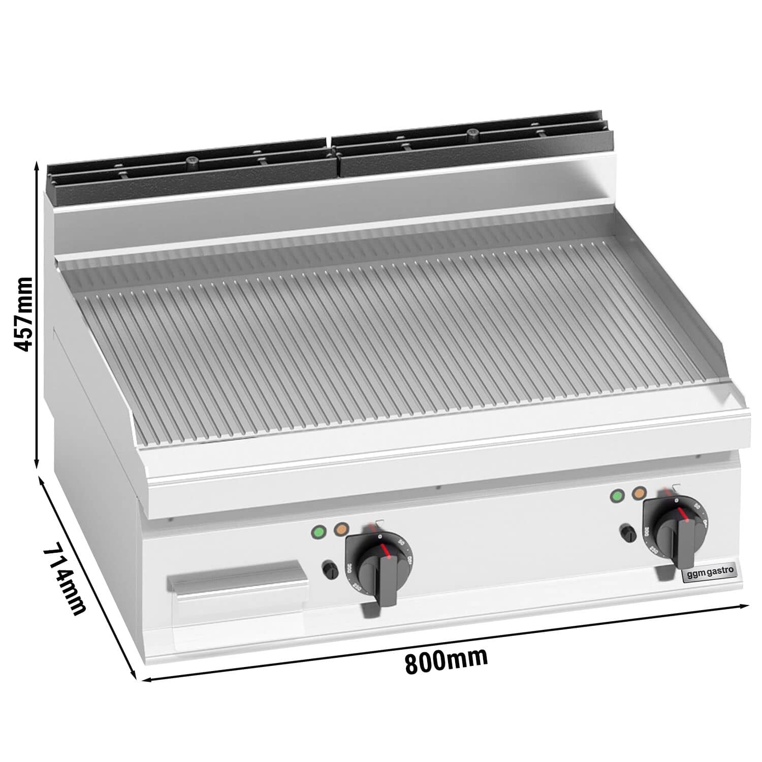 Plită de gătit electrică – 9,6 kW – cu caneluri — 3