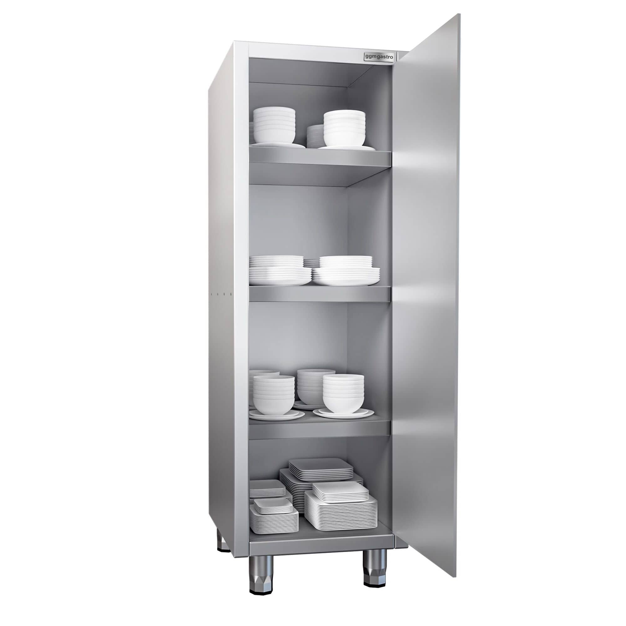 Dulap pentru veselă PREMIUM - 600 x 600 mm - 1 ușă batantă - Înălțime: 1800 mm — 4