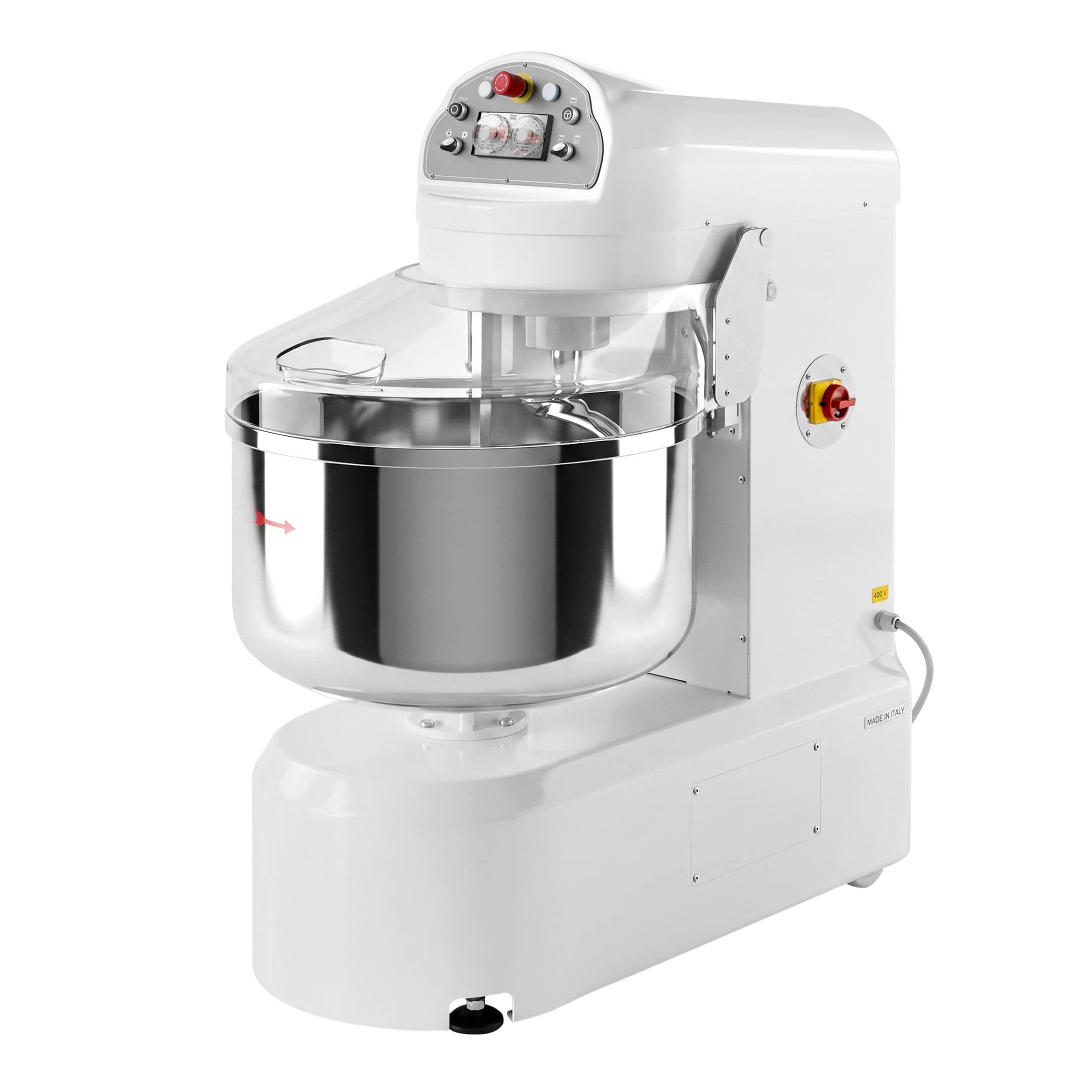 Mașină de frământat aluat în spirală pentru brutării – 131 litri / 80 kg – 2 viteze – cu cuvă fixă — 6