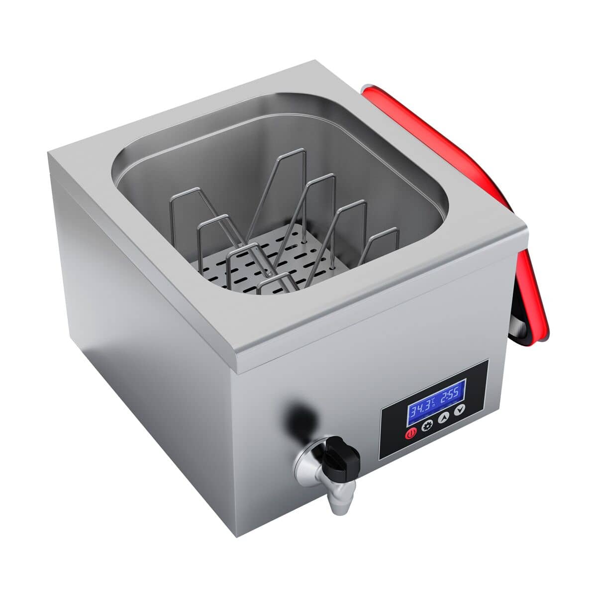 Aparat Sous Vide / Roner Sous Vide - 16 l - GN 2/3 - 500 W - cu robinet de scurgere - cu capac — 5