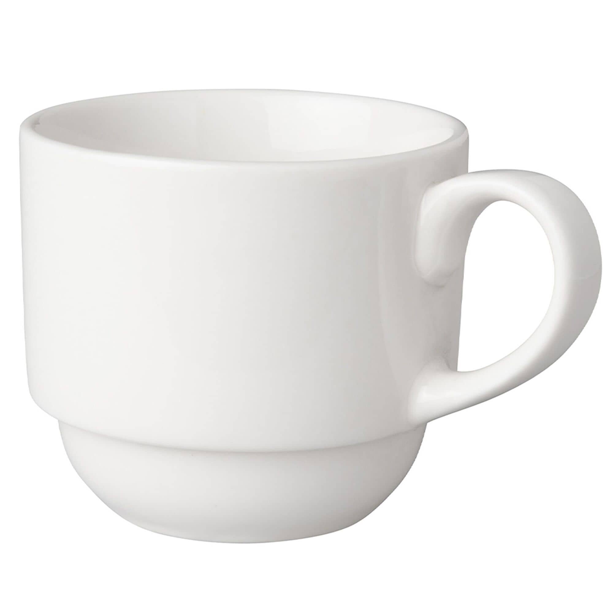 (6 buc) Budgetline Mammoet - Ceașcă pentru cafea și ceai - 200 ml - Alb — 4