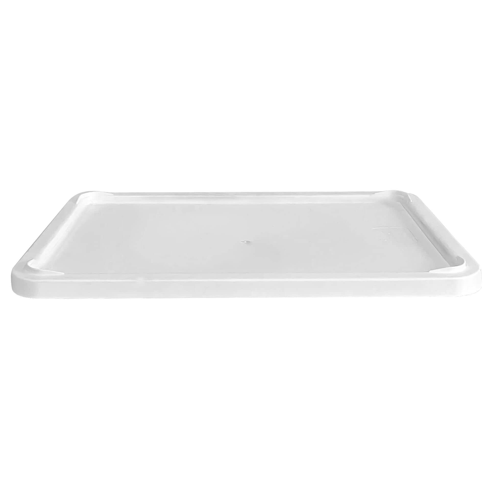 (9 tlg) Cutie aluat pizza -set - 8 recipiente & 1 capac - EN 600x400 mm - Înălțime: 75 mm - polipropilenă - alb — 7