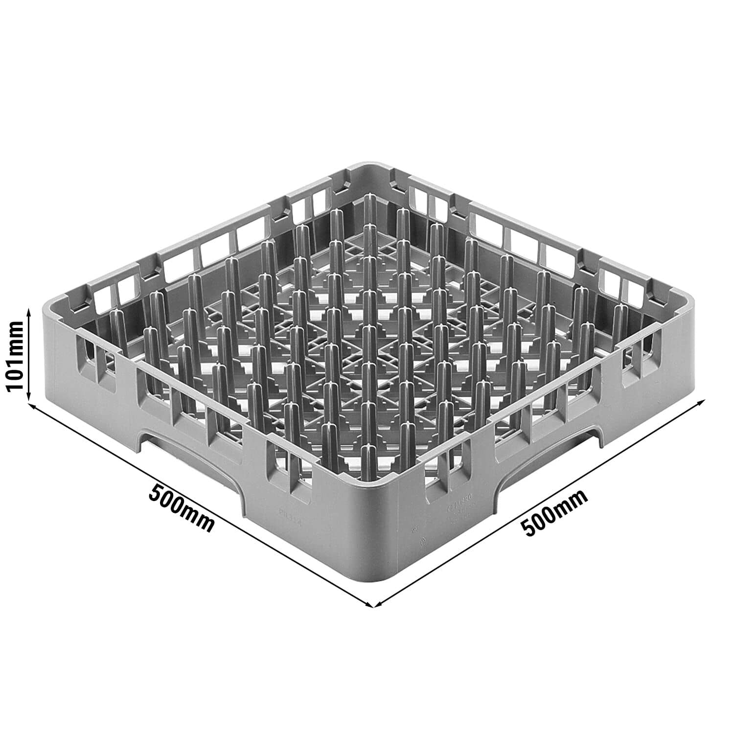 CAMBRO | CAMRACK® - Coș pentru chiuvetă cu țepi 1/1 - 500x500mm - 9x9 compartimente - Gri — 3