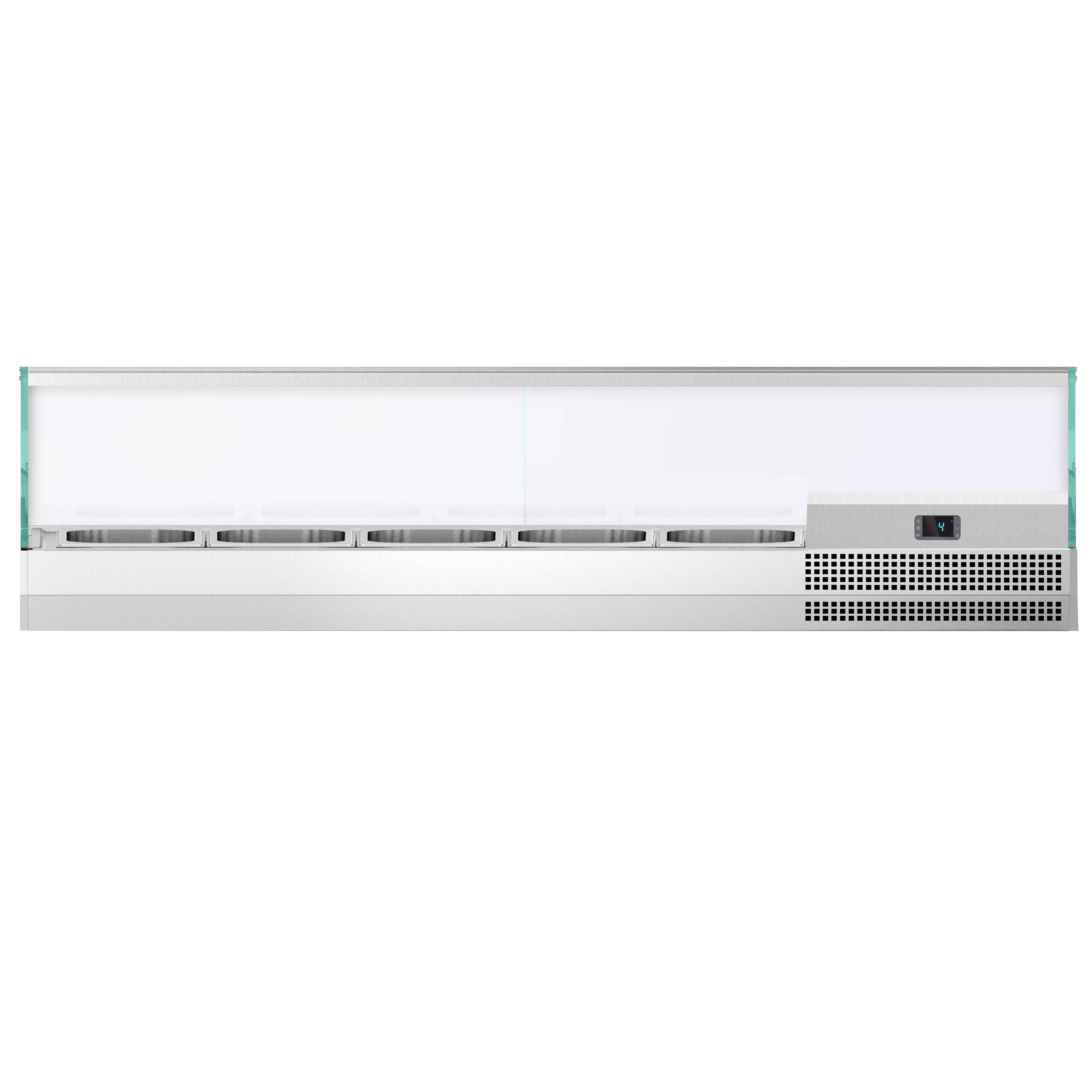 Vitrină frigorifică de ingrediente PREMIUM PLUS - 1493x413 mm - 5x GN 1/3 — 7