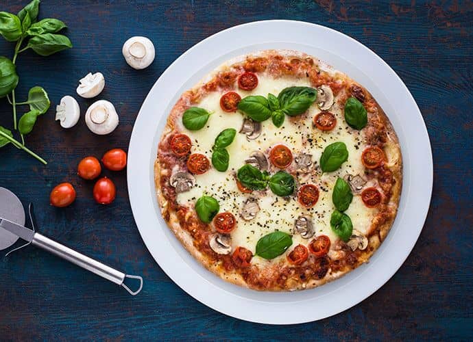(24 buc.) Farfurii pentru pizza – policarbonat – Ø 320 mm – alb — 6