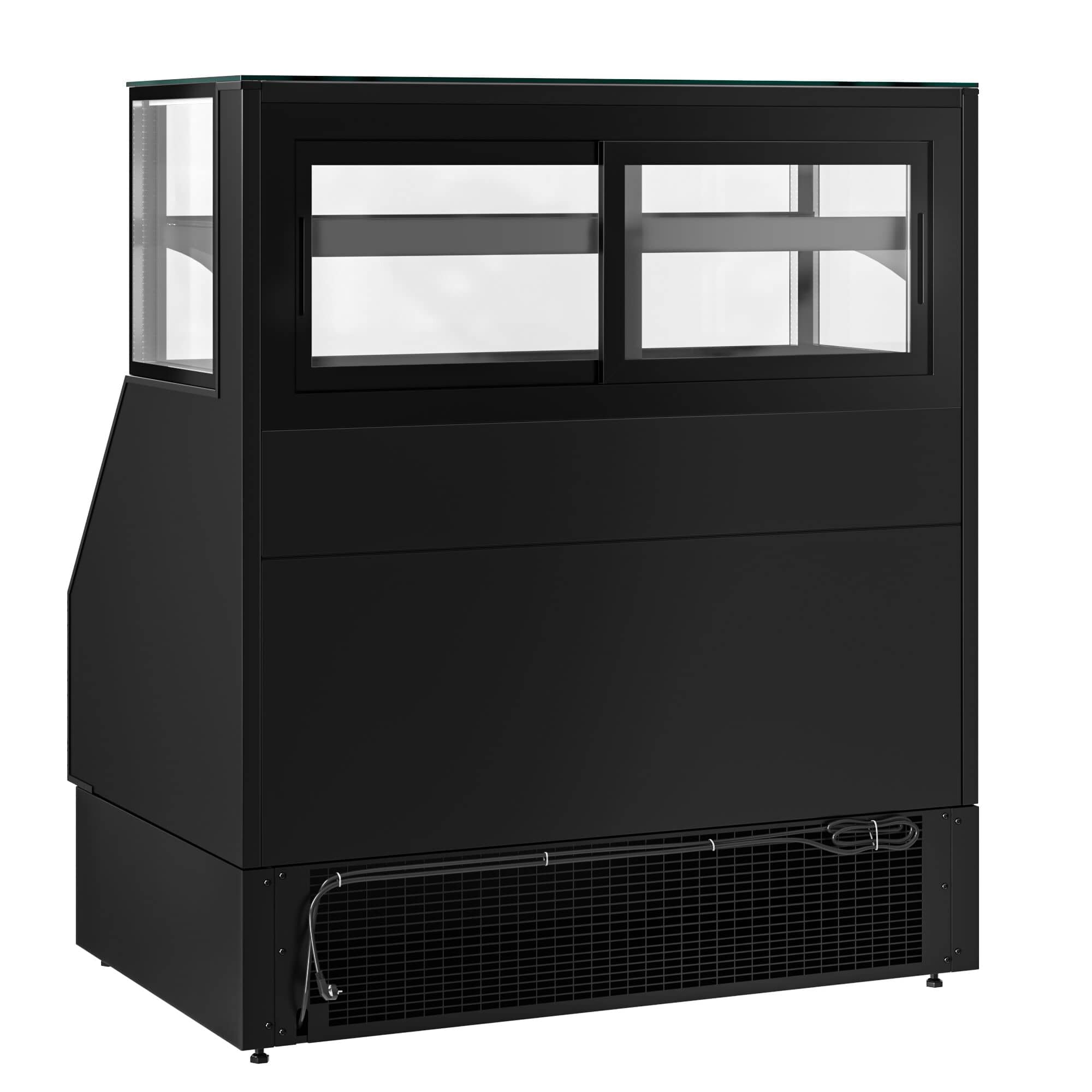Vitrină frigorifică Helsinki - 1200x800 mm - 199 L - culoare negru - uși glisante (din sticlă) - cu 4 rafturi — 9