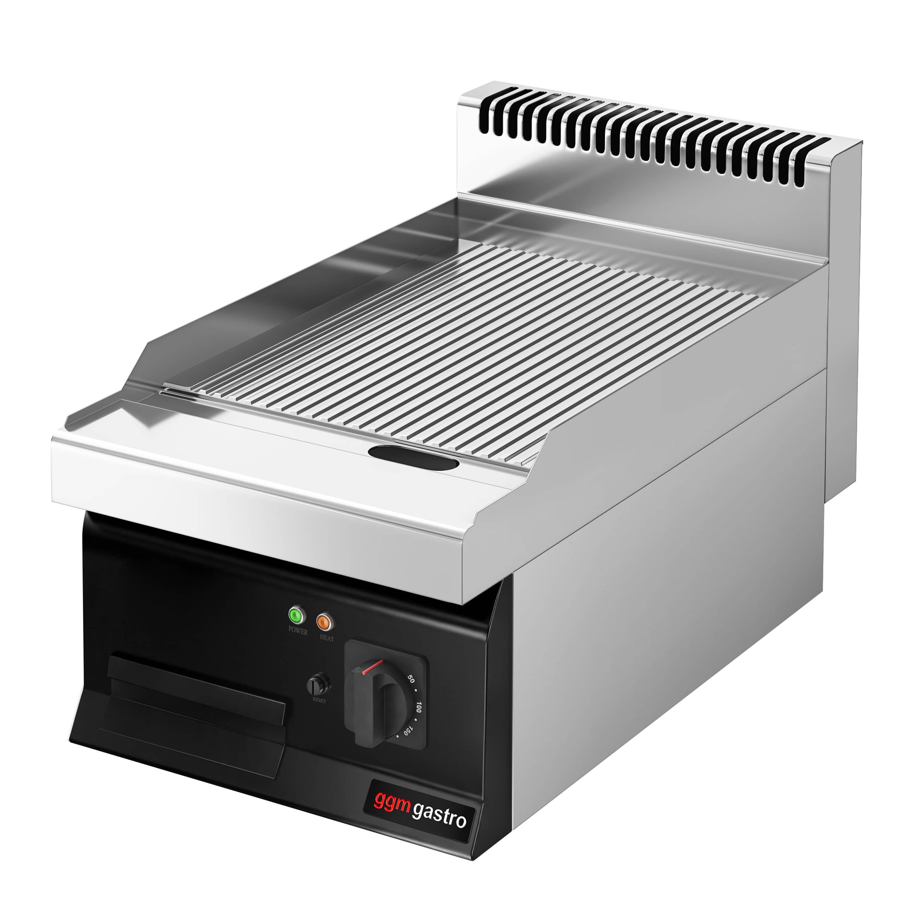 Plită de gătit electrică - 4,05 kW - cu caneluri — 6