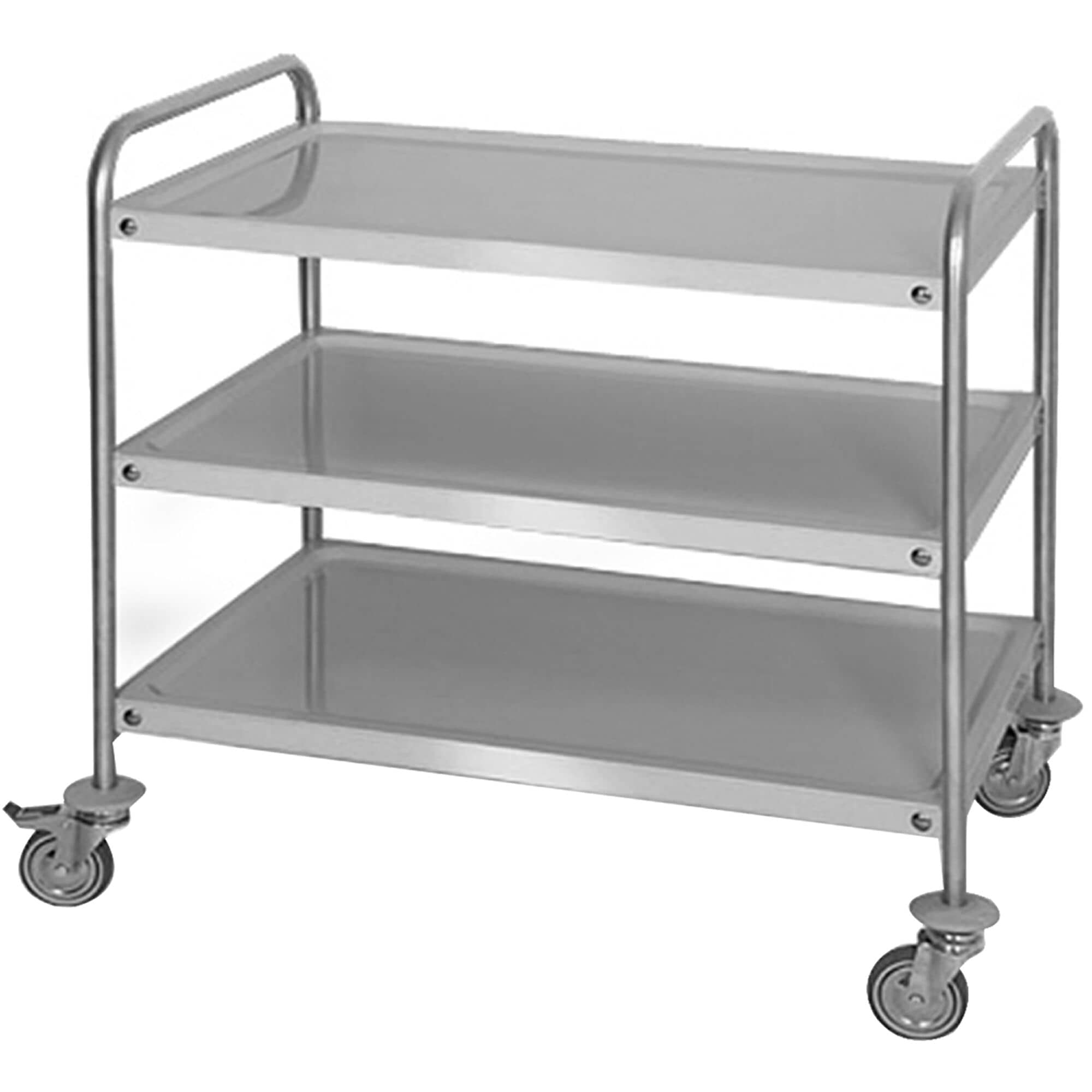 Cărucior servire - 1000x600 mm - cu 3 rafturi — 4