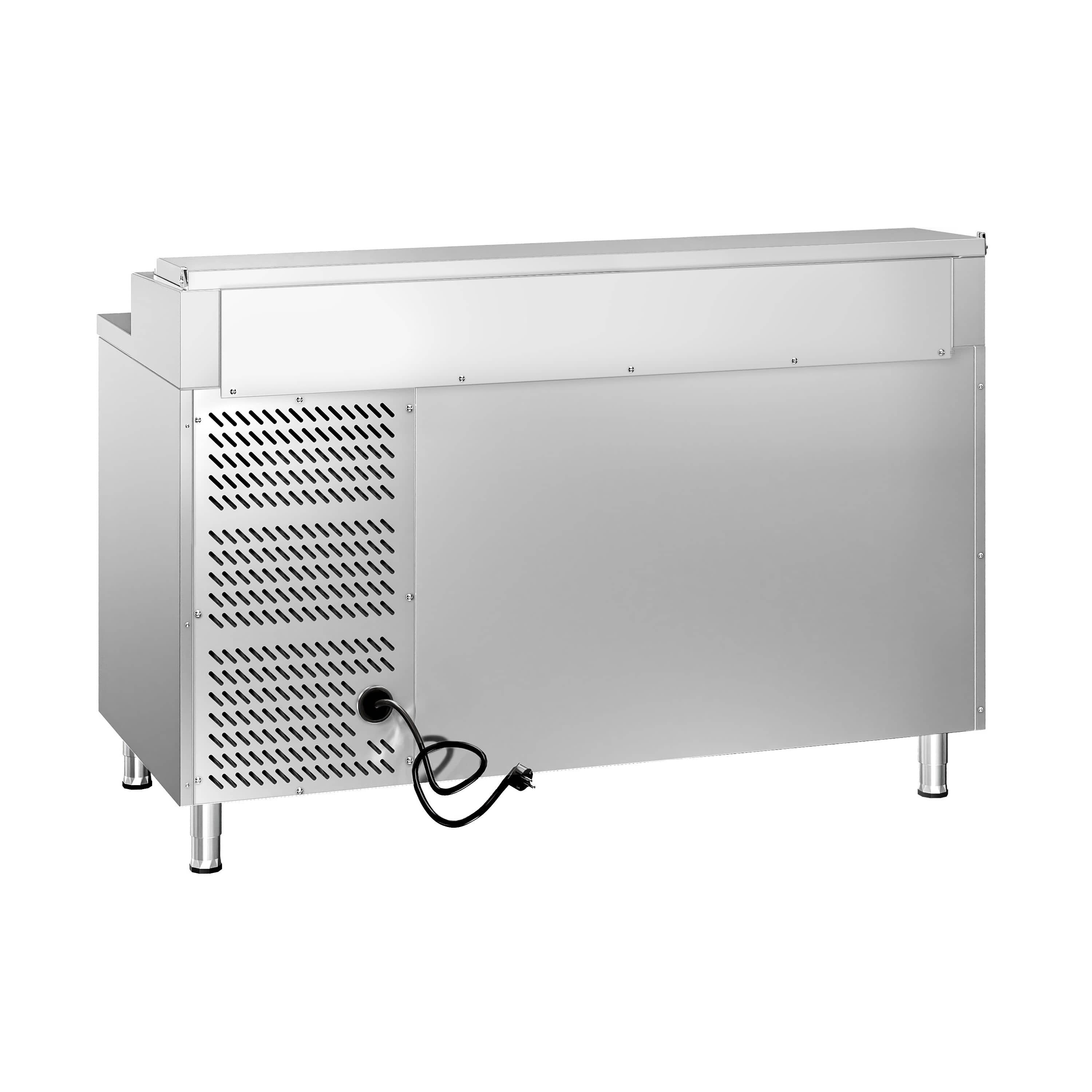 Saladetă PREMIUM - 1510x800 mm - 2 uși - pentru 8x GN 1/3 recipiente — 10