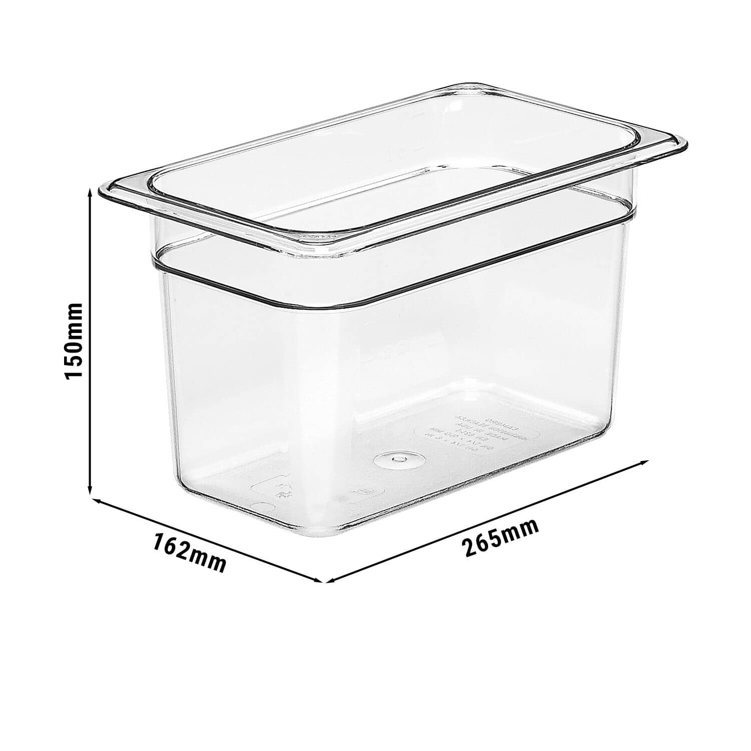 (6 bucăți) CAMBRO | Camview® - Recipient din copolimer GN 1/4 - Transparent - Înălțime: 150 mm - Fără BPA — 3
