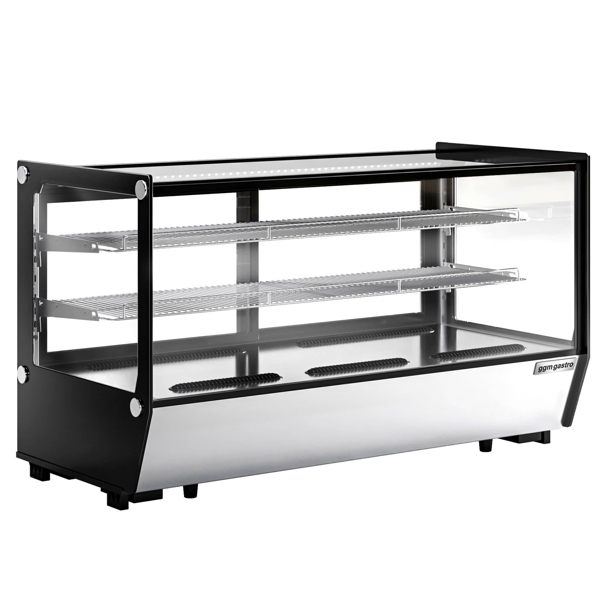 Vitrină frigorifică de masă - 200 litri - 1219 mm - geam dublu - geam drept - cu 2 rafturi - iluminare LED — 5