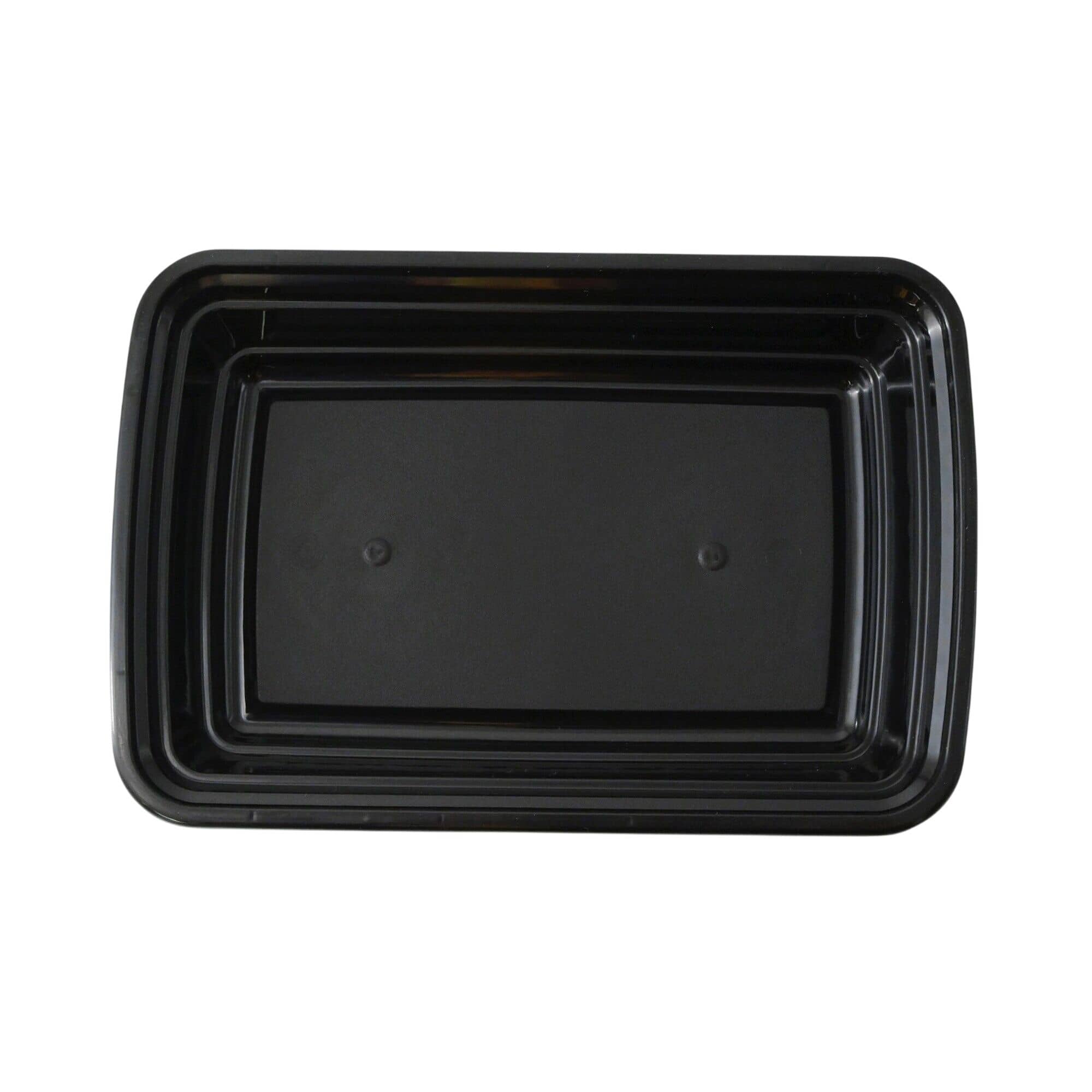 (300 buc) Caserolă meniu reutilizabilă - 450 ml - Dreptunghiulară - Negru — 5