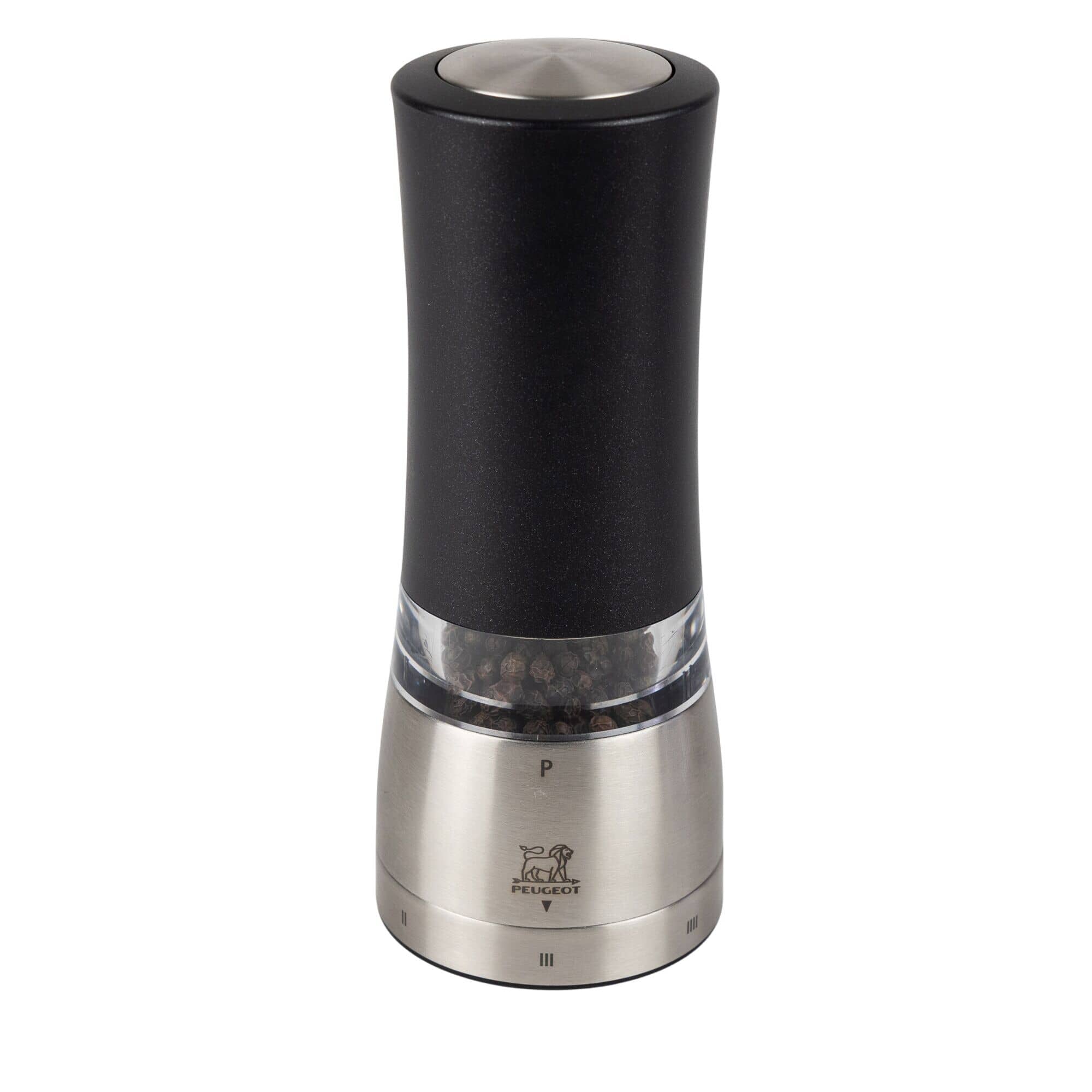 PEUGEOT | DAMAN - Râșniță de piper - electrică - oțel inoxidabil/acril - Înălțime: 160 mm — 4