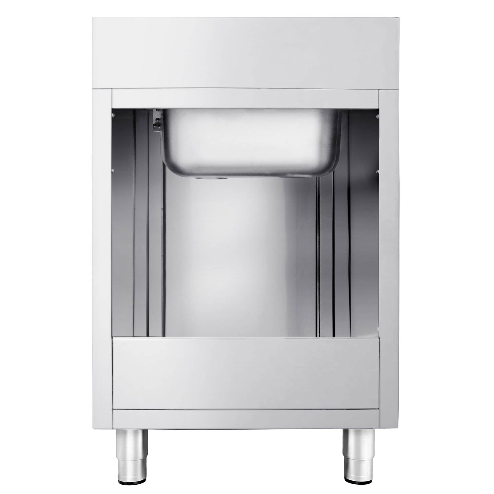 Chiuvetă tip dulap PREMIUM - din oțel inoxidabil - 600x700 mm - cu 1 cuvă centrală — 7