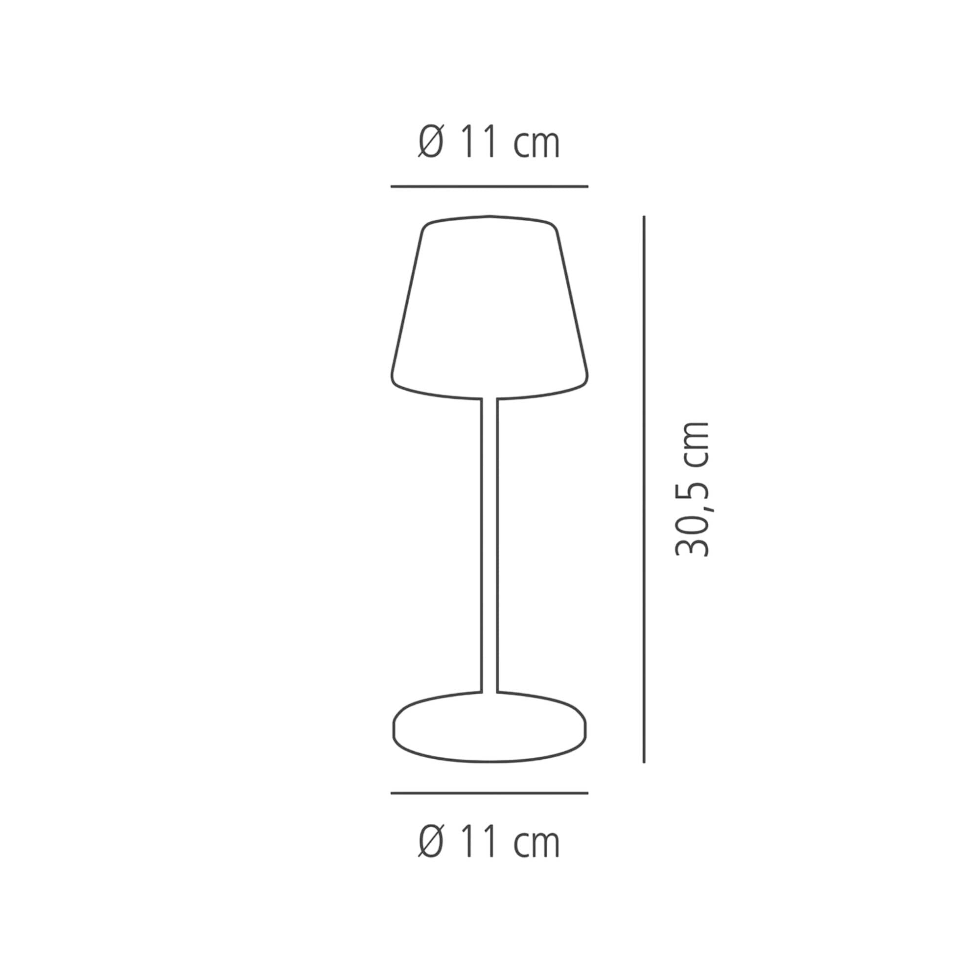 Veioză LED - MERLE MINI - reîncărcabilă - dimabilă în 3 trepte - Ø 110 mm - Whisper White — 3