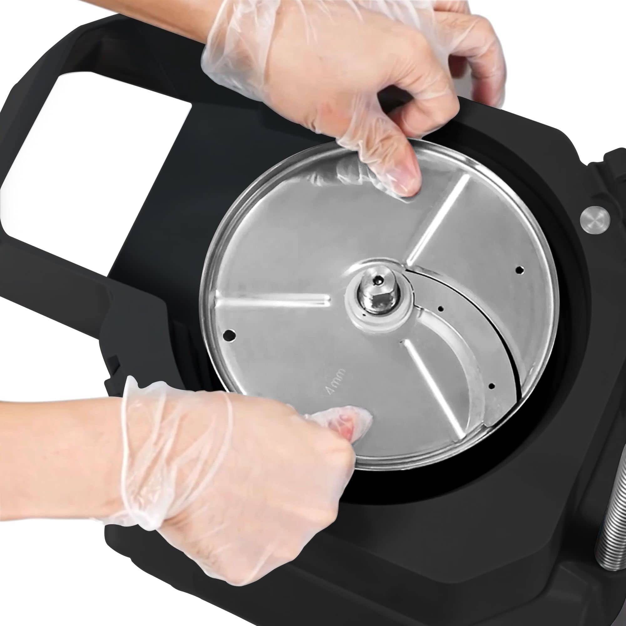 Robot tăiere legume / Mașină de tăiat legume - 735 W - incl. 4 discuri de tăiere / răzuire - oțel inoxidabil — 8