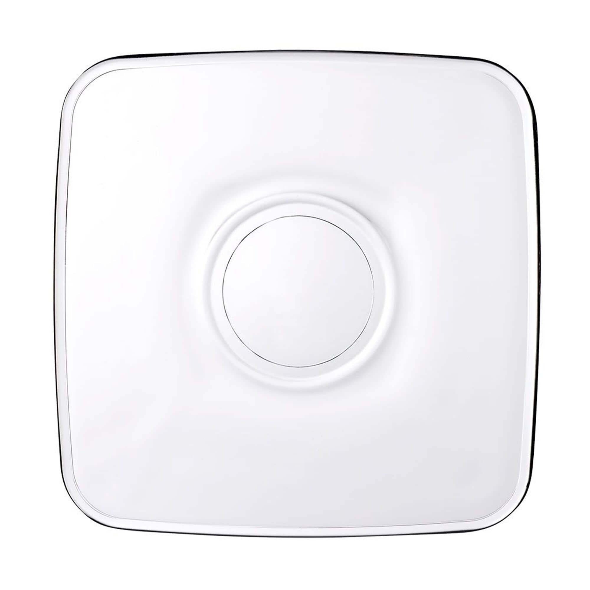 (72 buc) AQUA - Farfurioară pentru pahare de ceai - Pătrat - 102x102 mm — 2