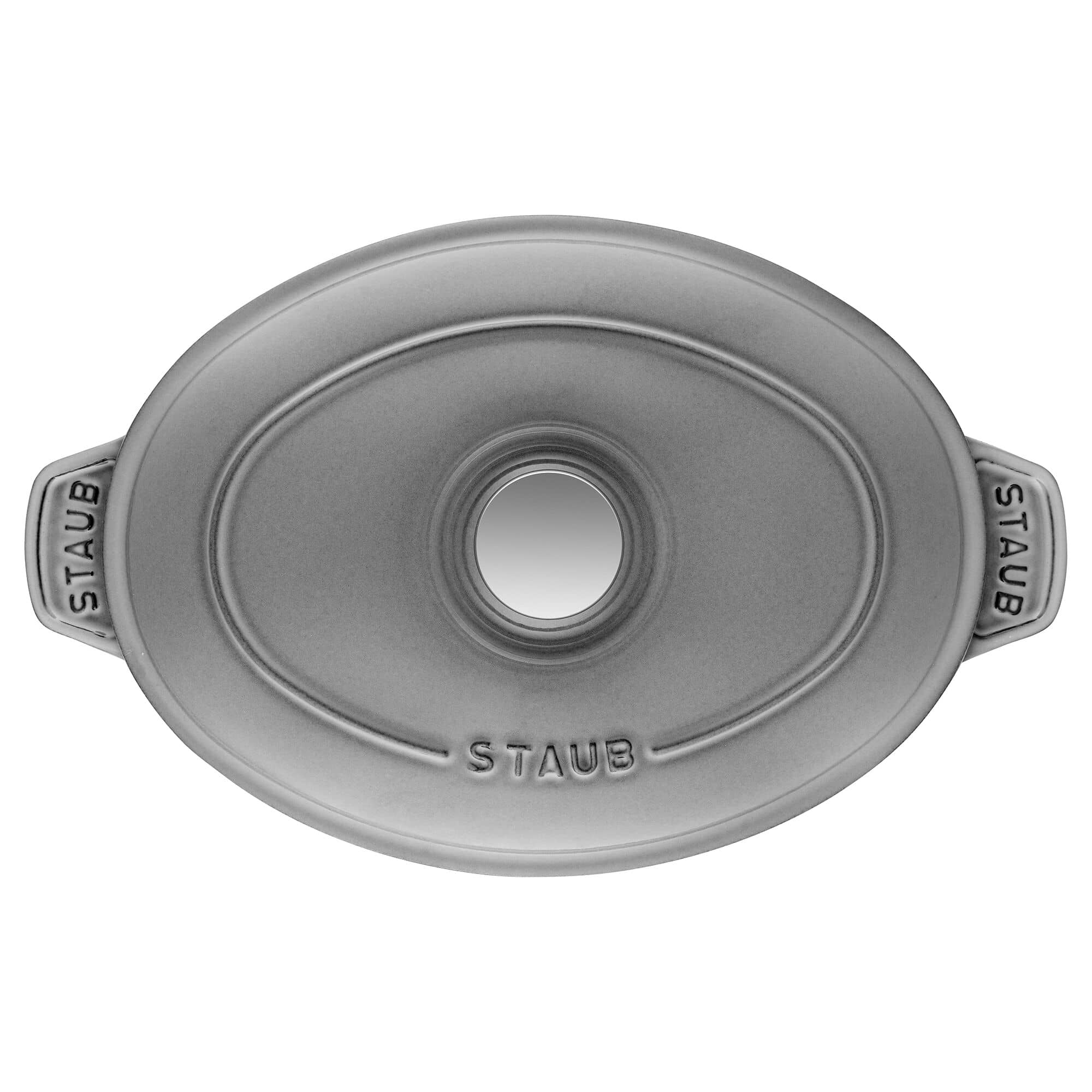 STAUB | SPECIALITIES - Farfurie pentru cuptor cu capac - ovală - 230mm - fontă - gri grafit — 4