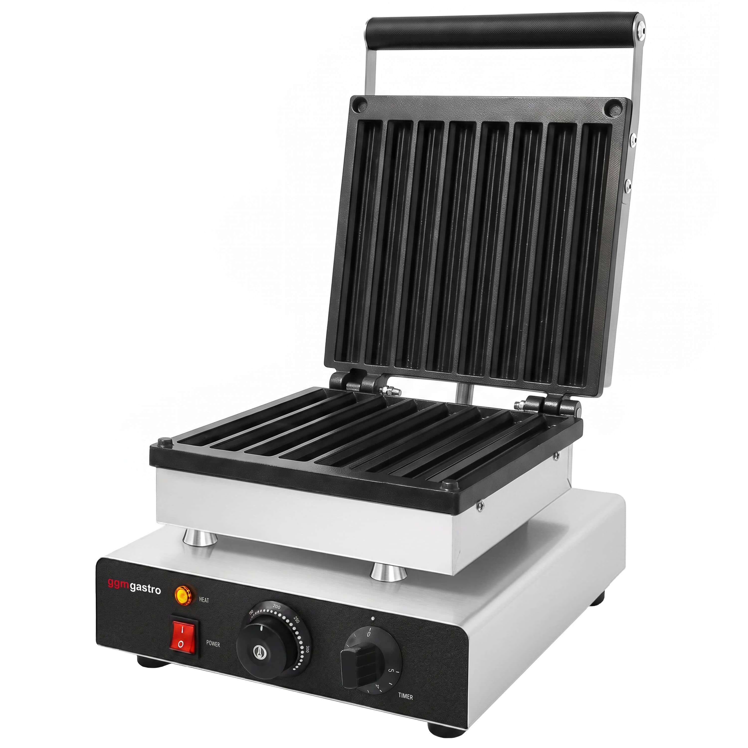 Aparat de vafe – individual – manual – 1,75 kW – formă: churro – plăci de coacere cu strat de teflon — 6