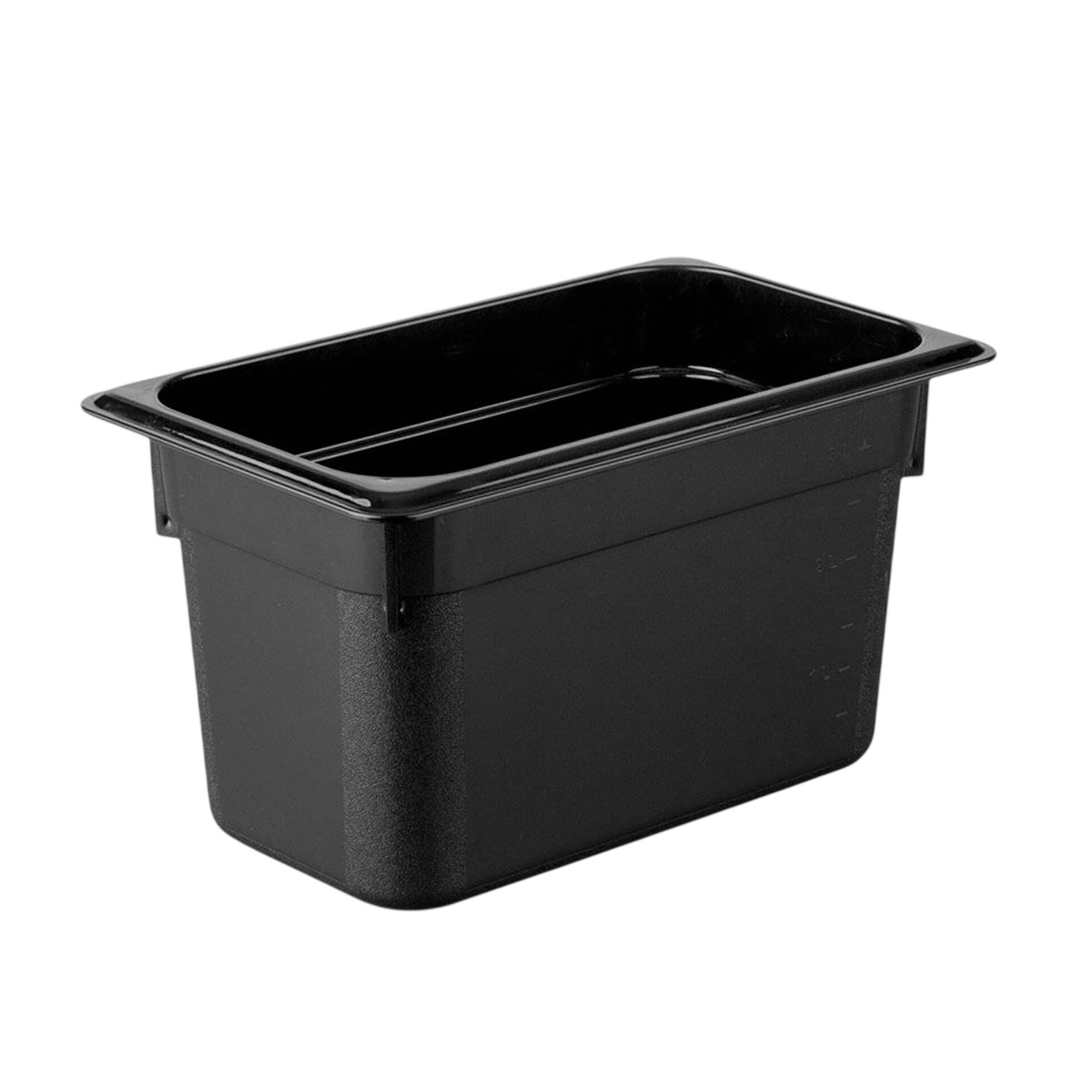 (12 bucăți) Recipient din policarbonat GN 1/3 – Negru – Înălțime: 150 mm — 4
