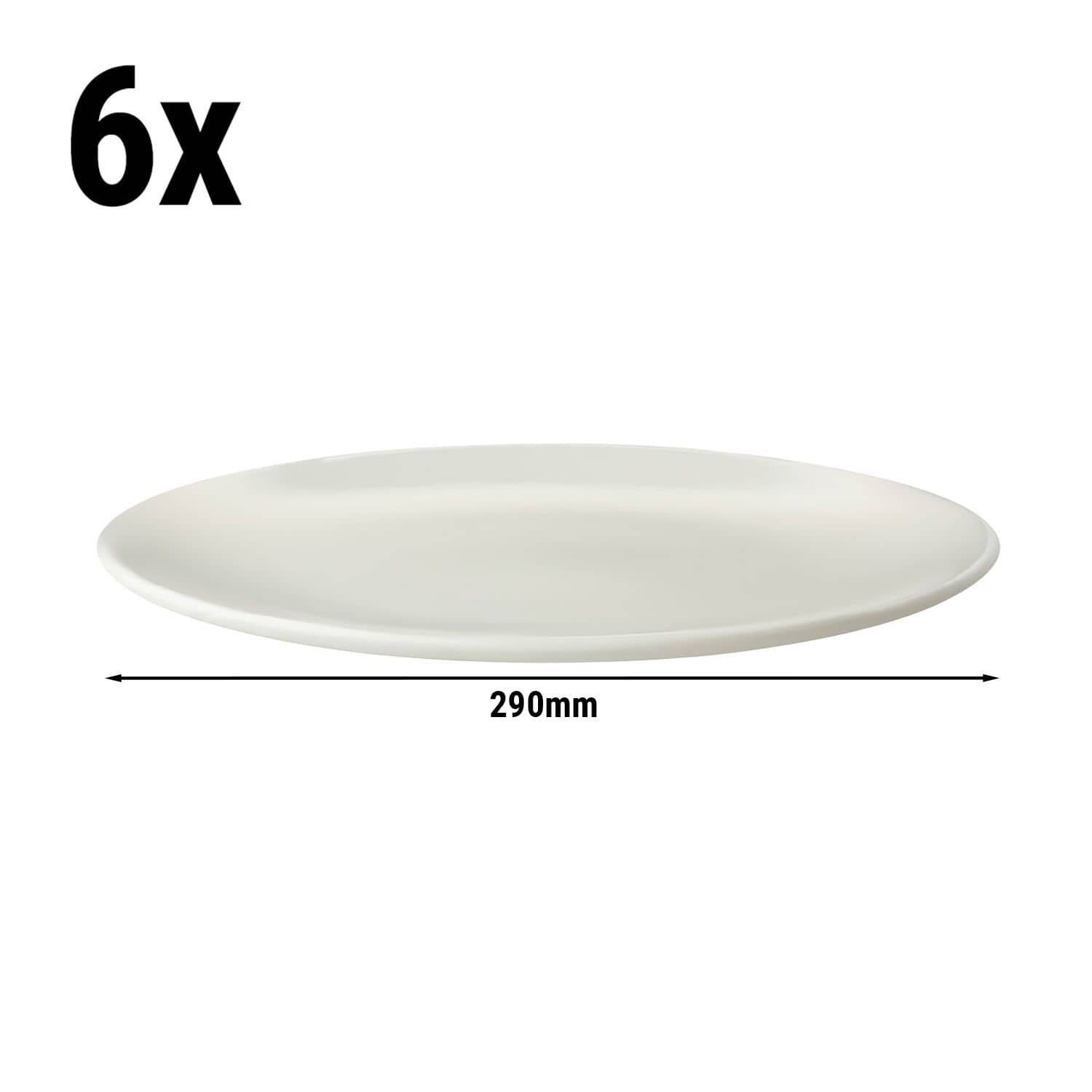 (6 bucăți) LUX - Farfurie plată Maastricht - Ø 290 mm - Culoare fildeș — 3