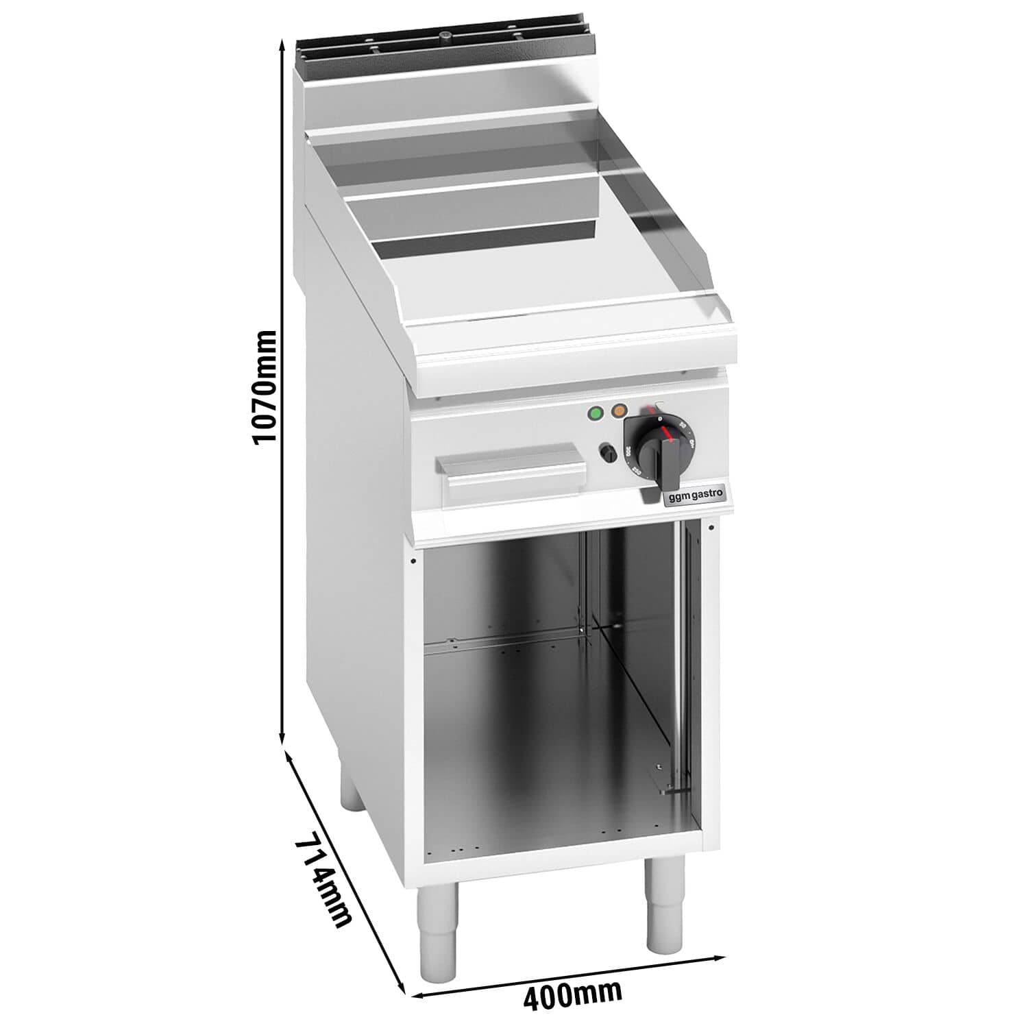 Plită de gătit electrică – 4,8 kW – netedă – cu finisaj lucios — 3
