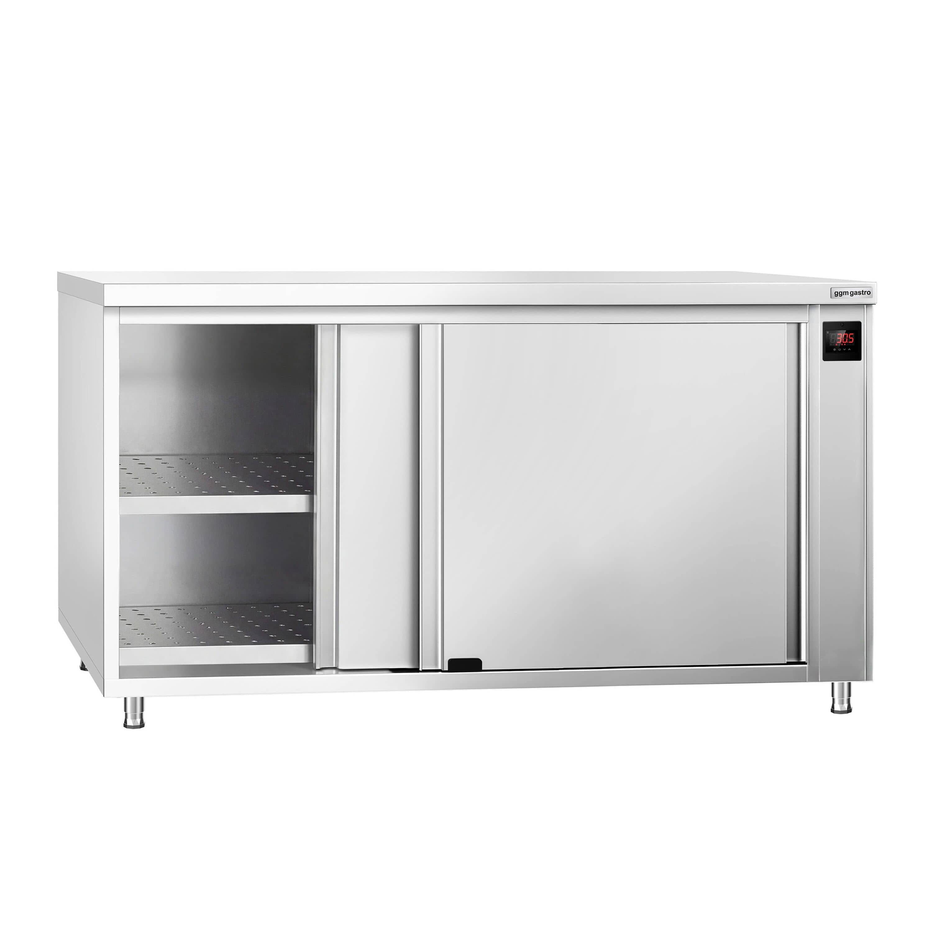 Dulap cald pentru menținerea alimentelor PREMIUM - 2 kW - cu uși glisante & 1 rafturi - 1800x700x870 mm — 2