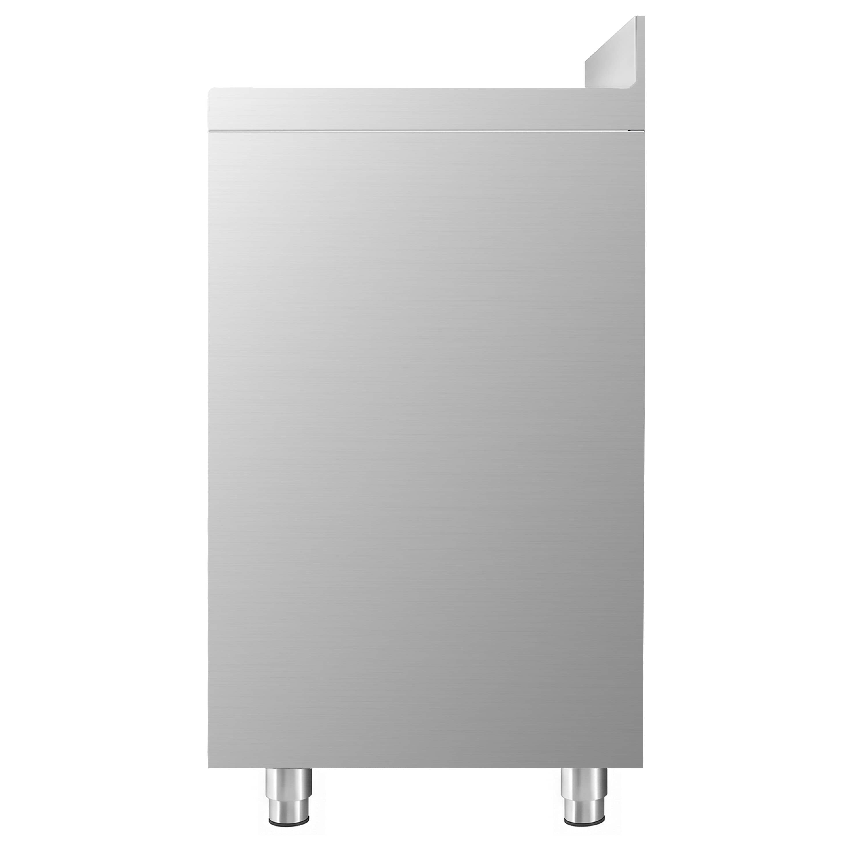 Dulap de lucru – pentru mașina de cafea – 1000 x 600 mm – cu 1 ușă batantă, 2 sertare, coș de gunoi și rebord — 7