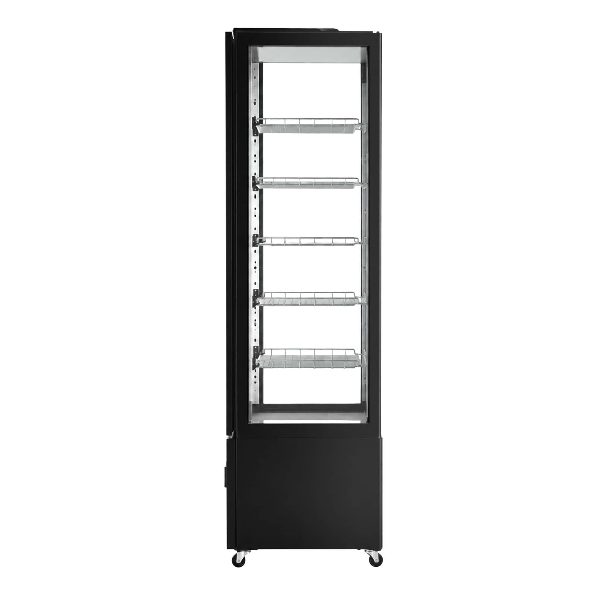 Vitrină panoramică - 402 litri - 590 mm - 1 ușă din sticlă - geam drept - cu 5 rafturi - iluminare LED — 8