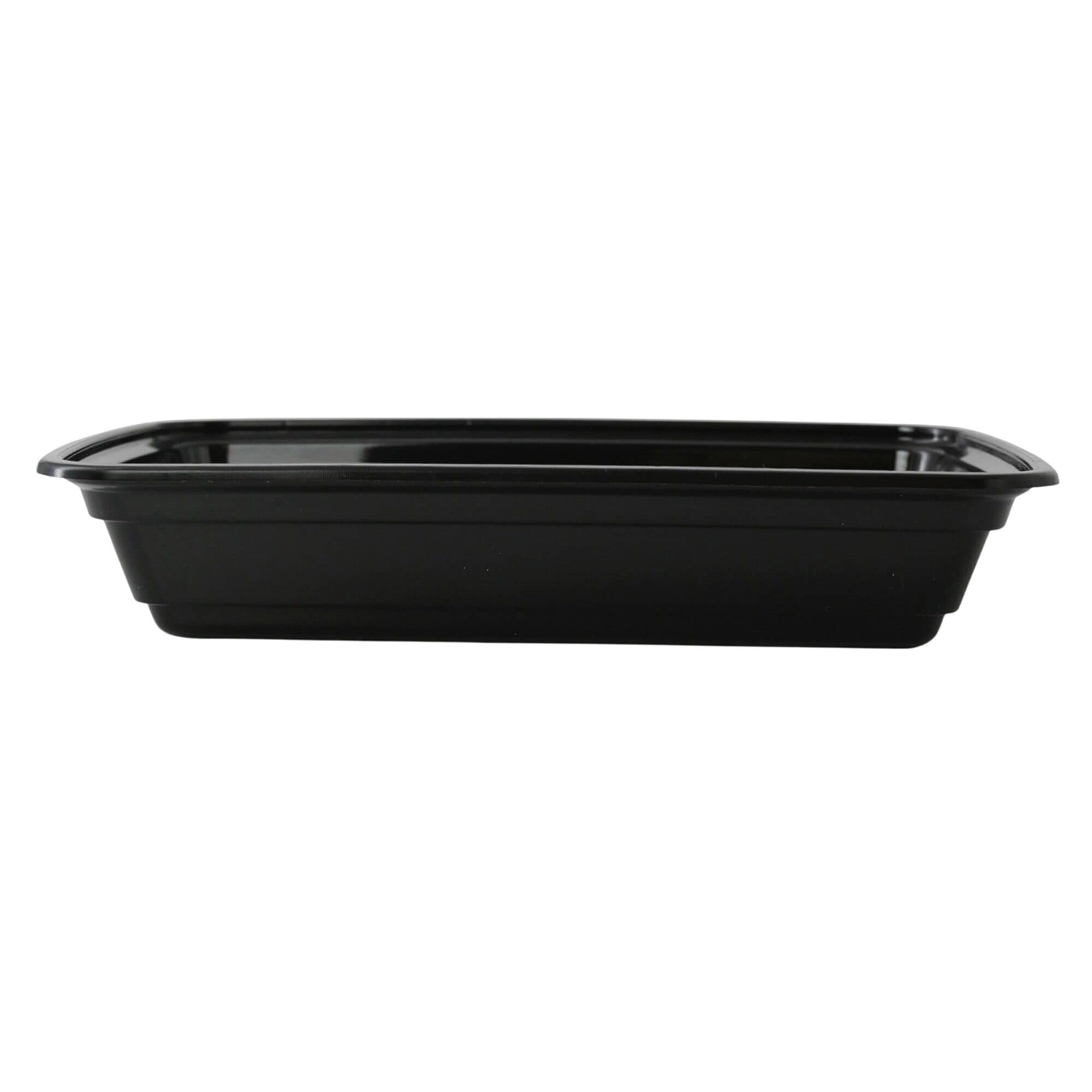 (300 buc) Caserolă meniu reutilizabilă - 450 ml - Dreptunghiulară - Negru — 6