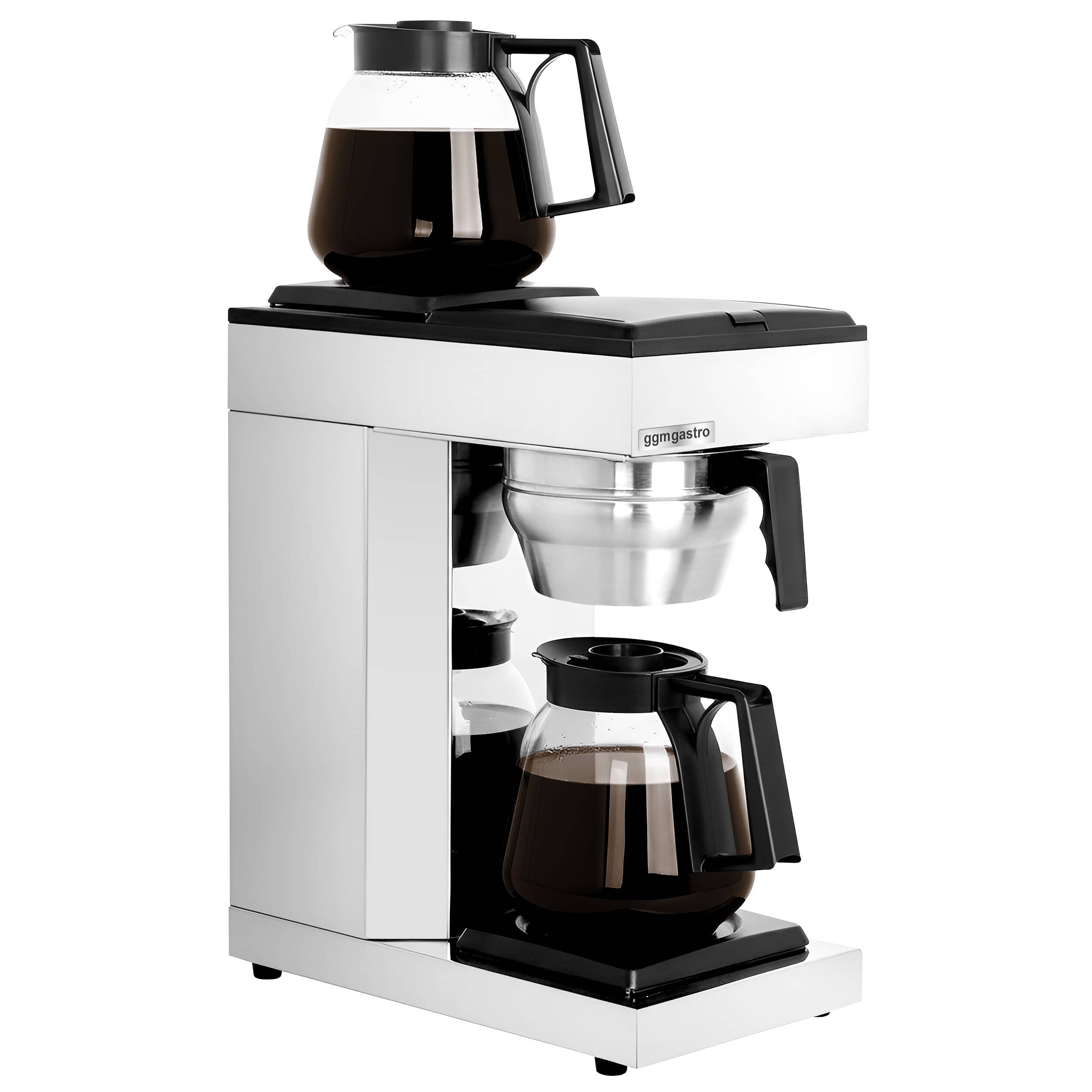 Aparat de cafea cu filtru – 1,8 litri – cu 2 plăci de menținere a căldurii și sistem termokinetic – include 2 carafe din sticlă — 4