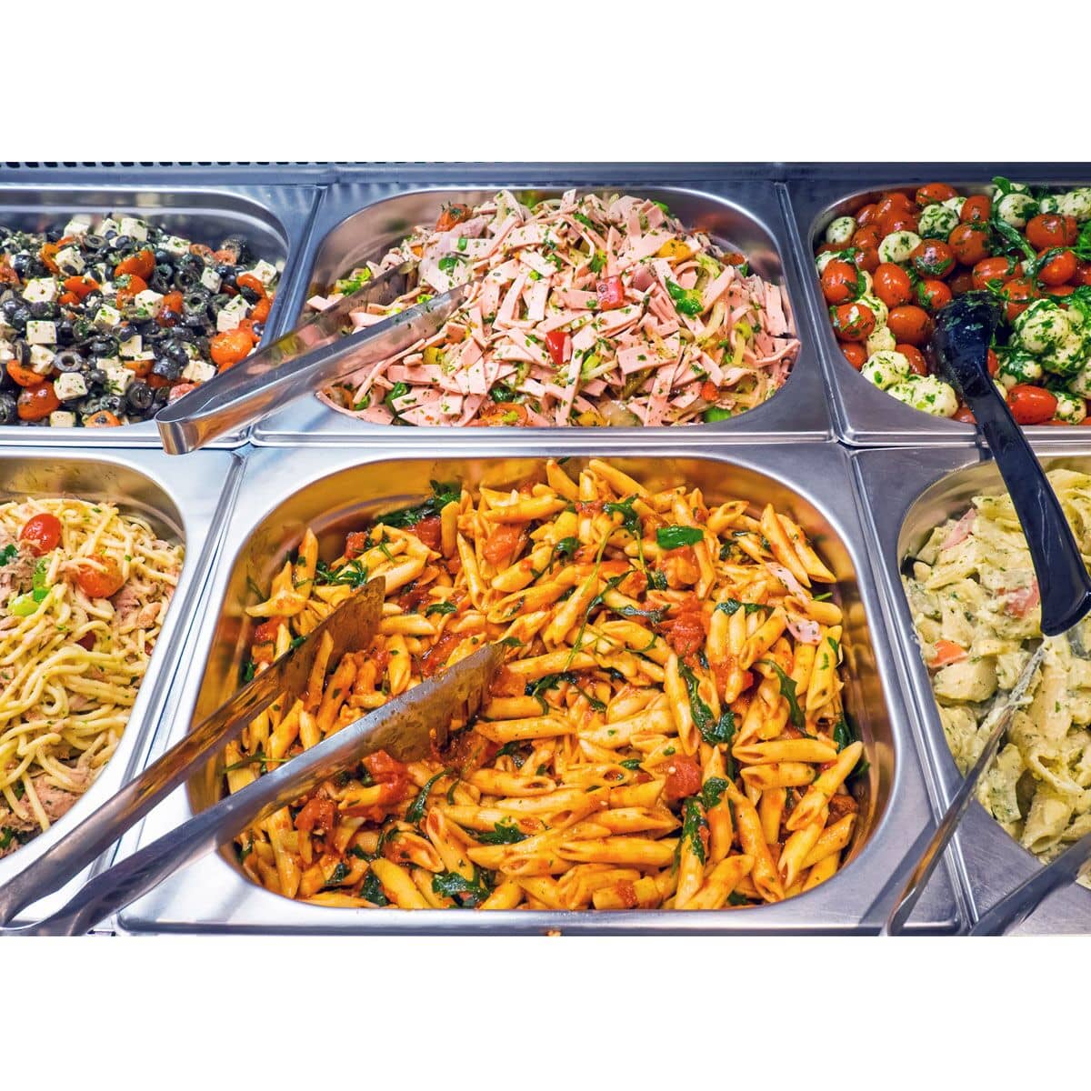 Bain-Marie de încastrat – 1500 mm – 4x GN 1/1 – 3,37 kW – cu paravan de protecție din sticlă — 4