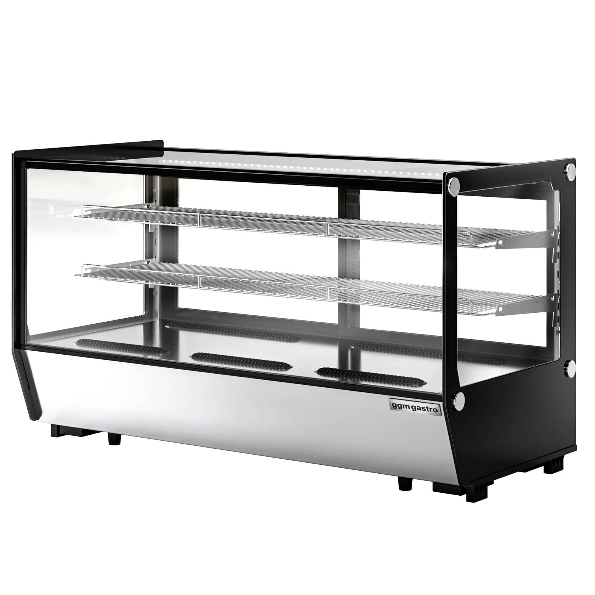 Vitrină frigorifică de masă - 200 litri - 1219 mm - geam dublu - geam drept - cu 2 rafturi - iluminare LED — 7